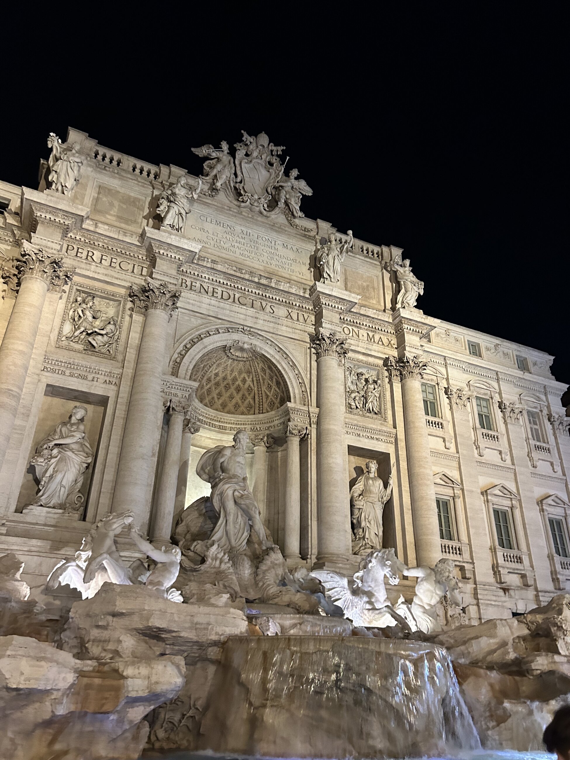 Trevi Fountain at night