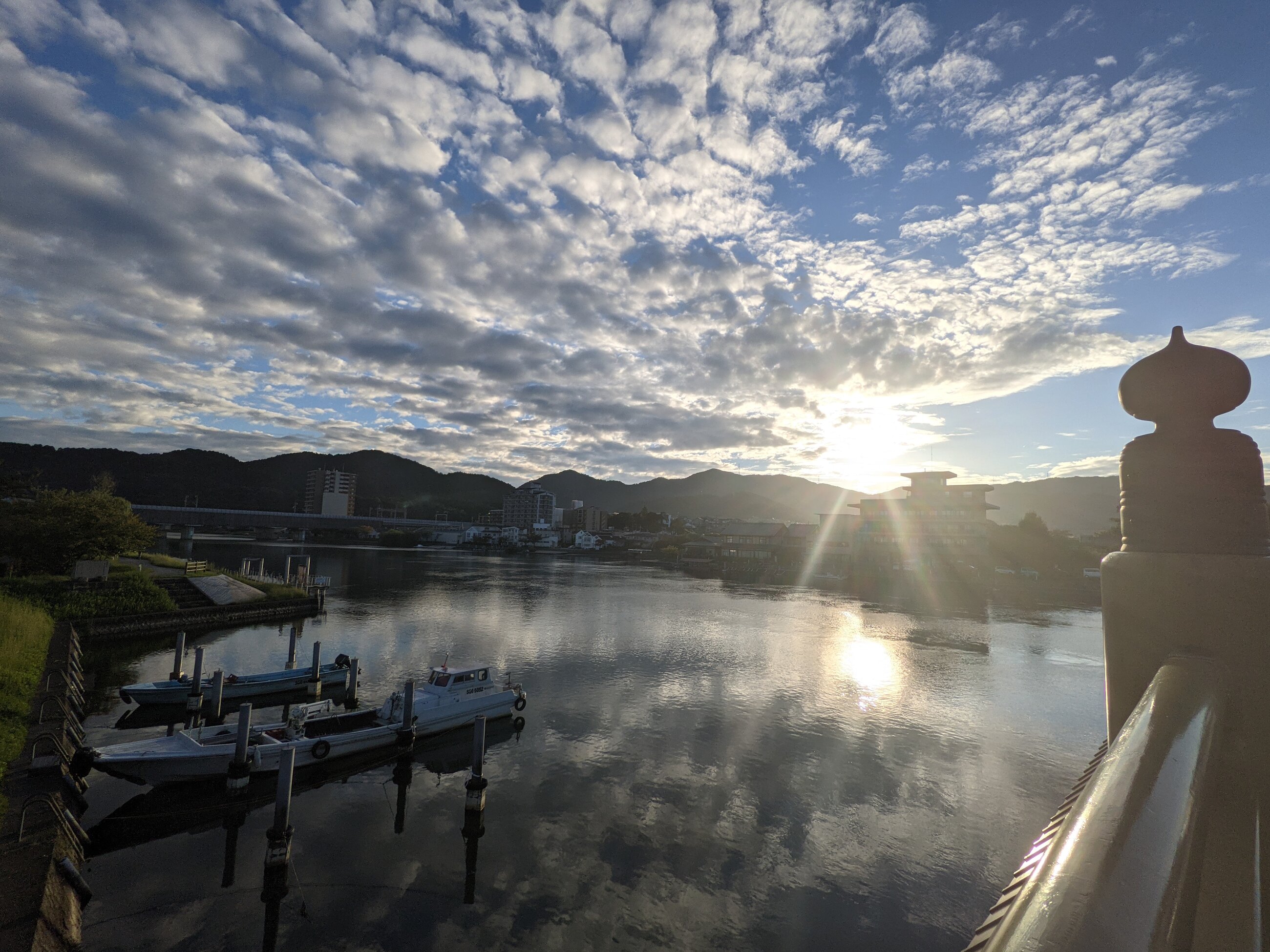 I got to see this view on my commute home every day as I walked across a historic bridge.
