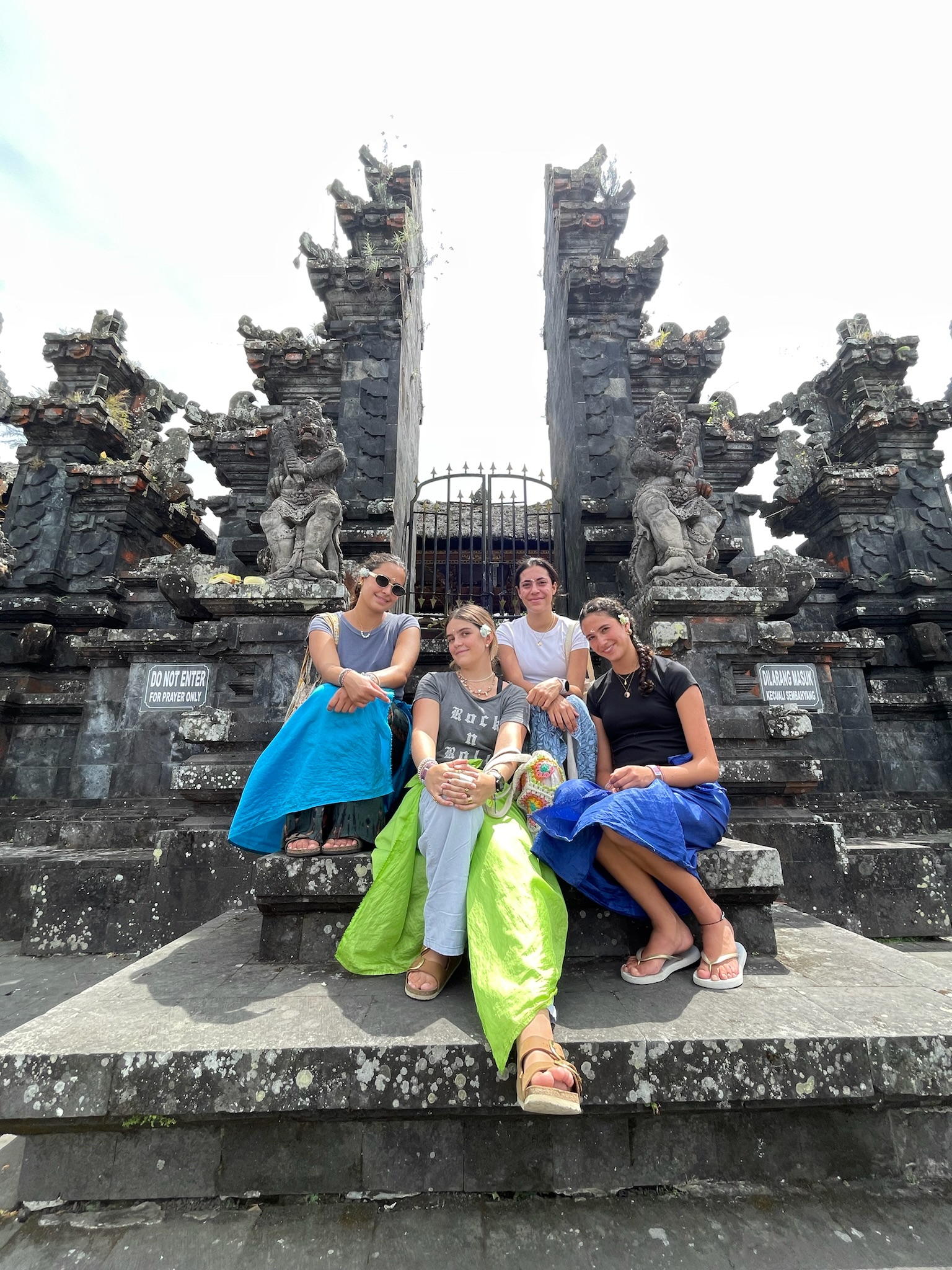 Me and my friends visiting a temple