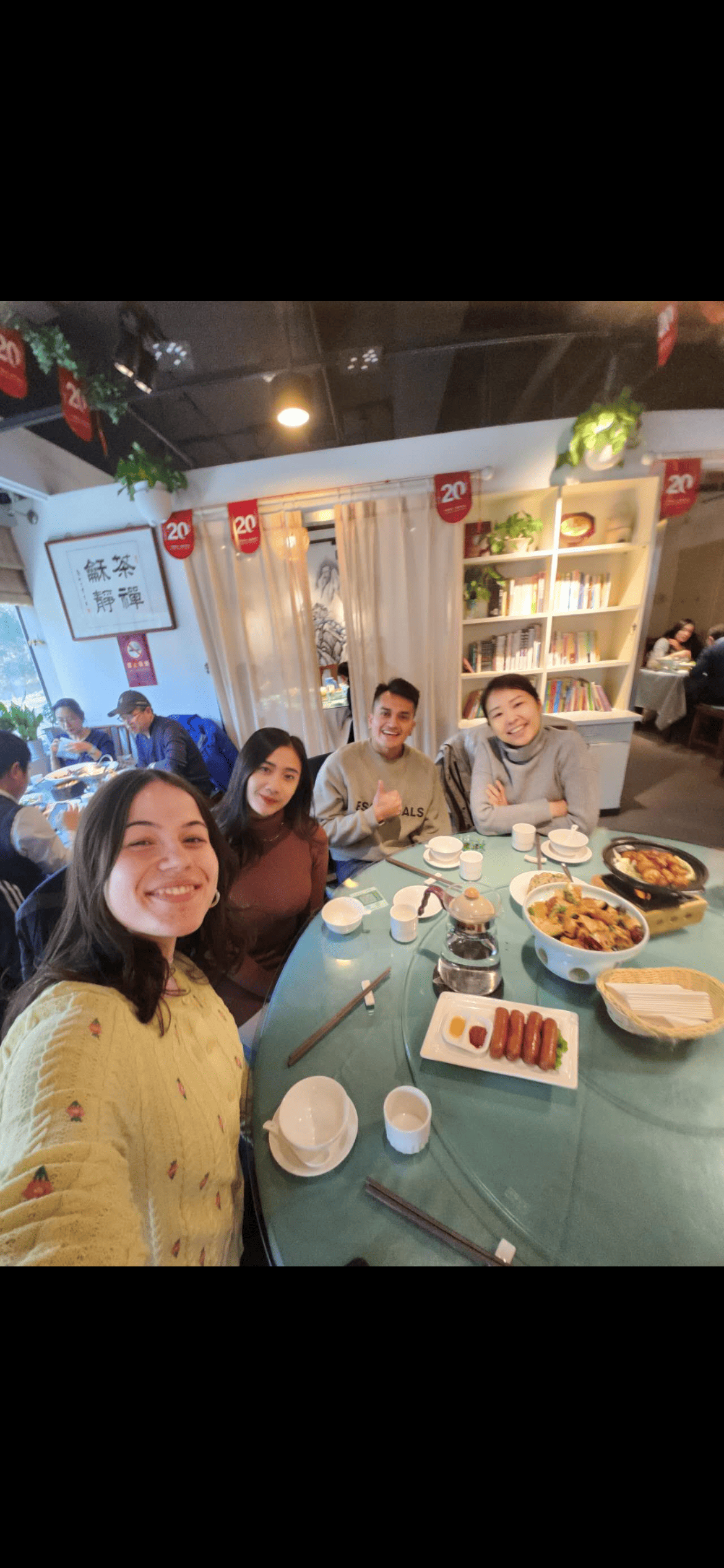 Lunch with classmates from all over the world 