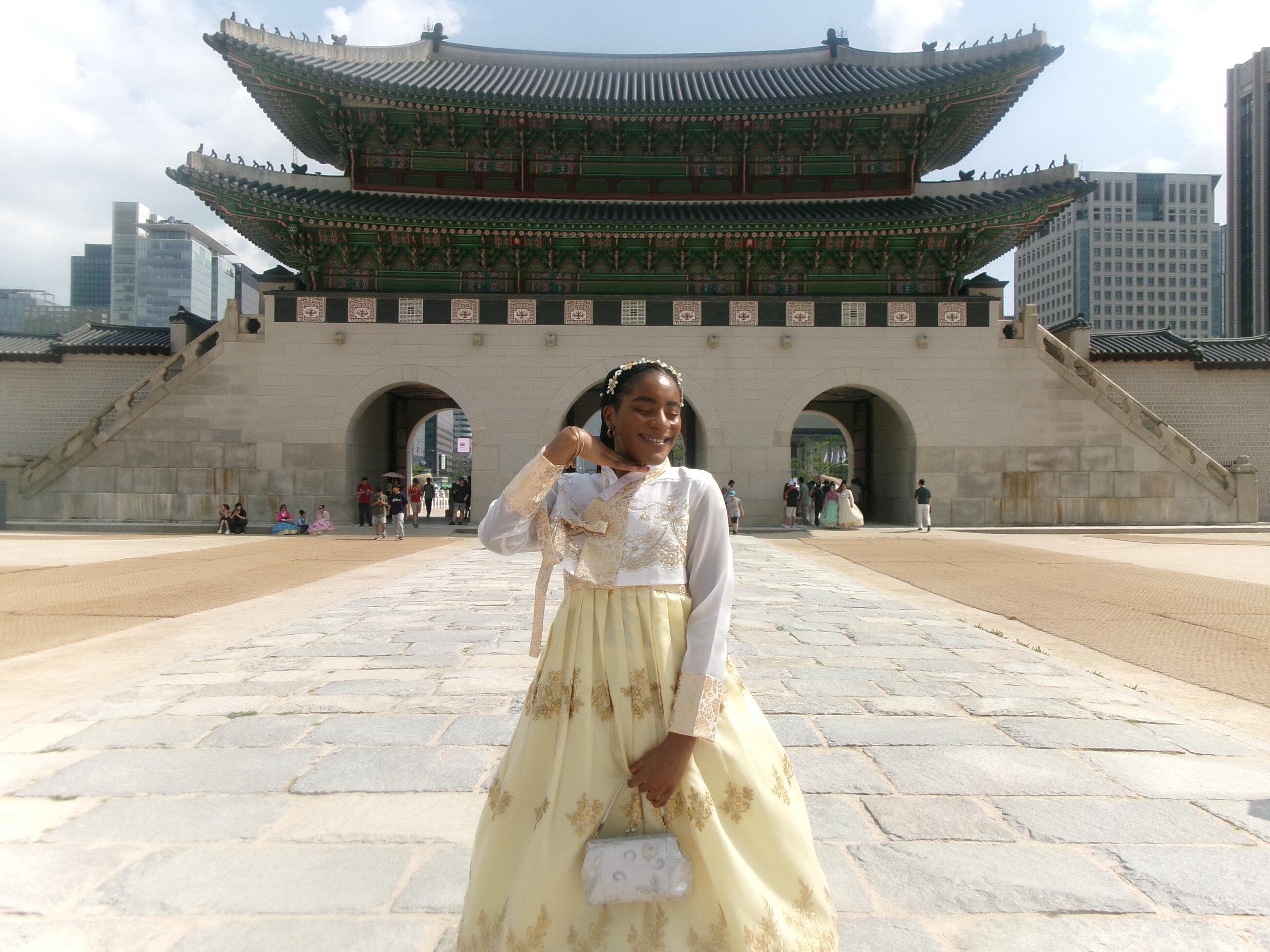 Hanbok day at the Gyeongbokgung Palace!