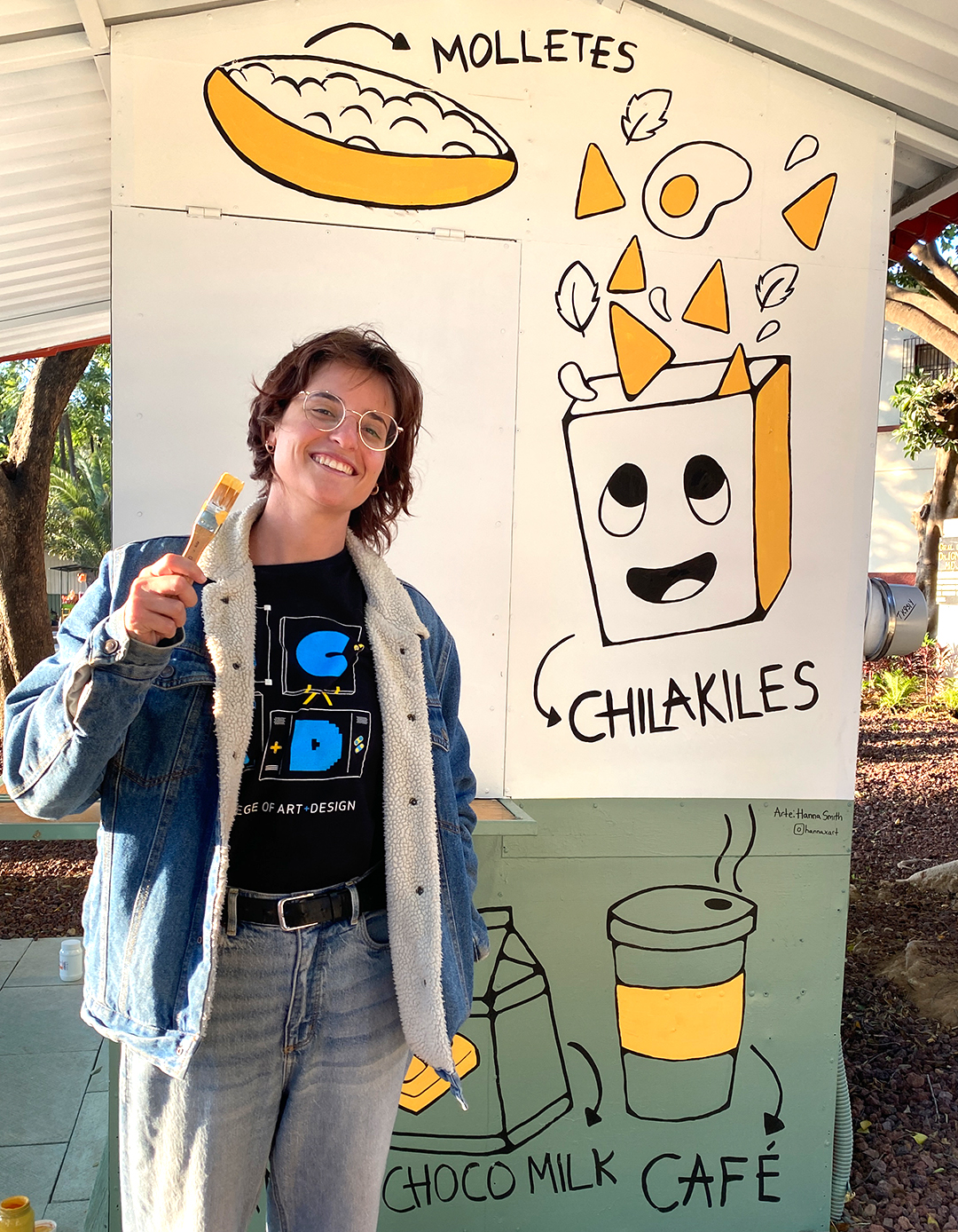 Painted a chilaquiles stand in the park