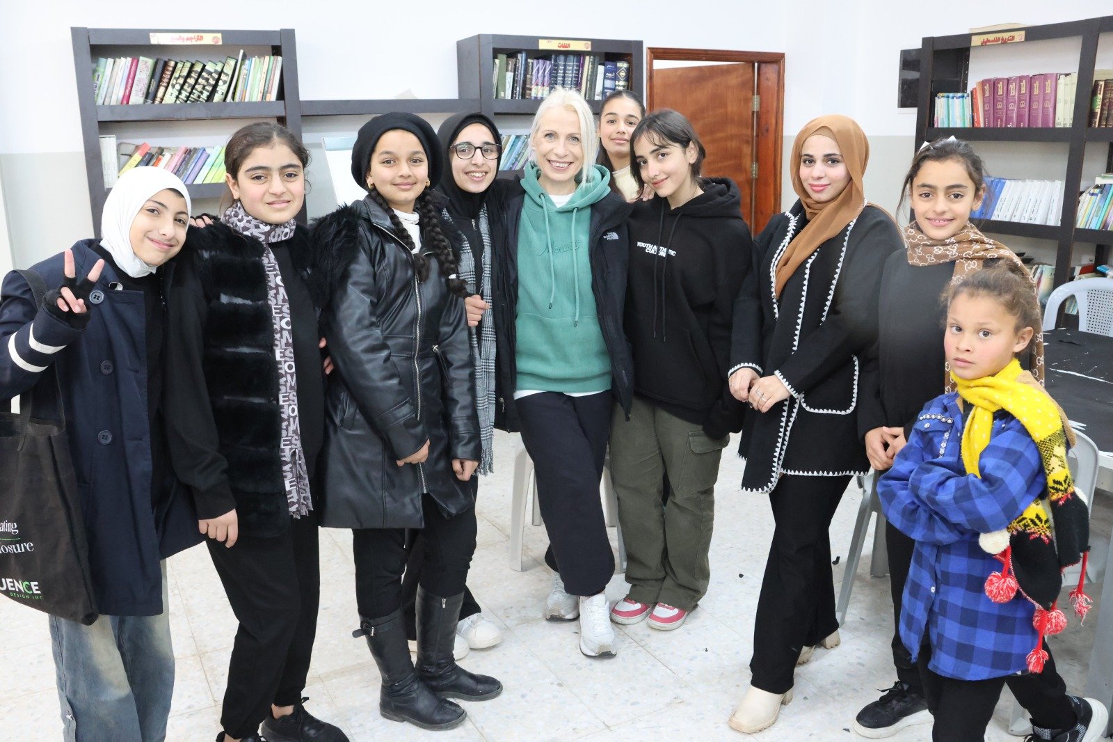THE STUDENTS AT AL FAWWAR REFUGEE CAMP