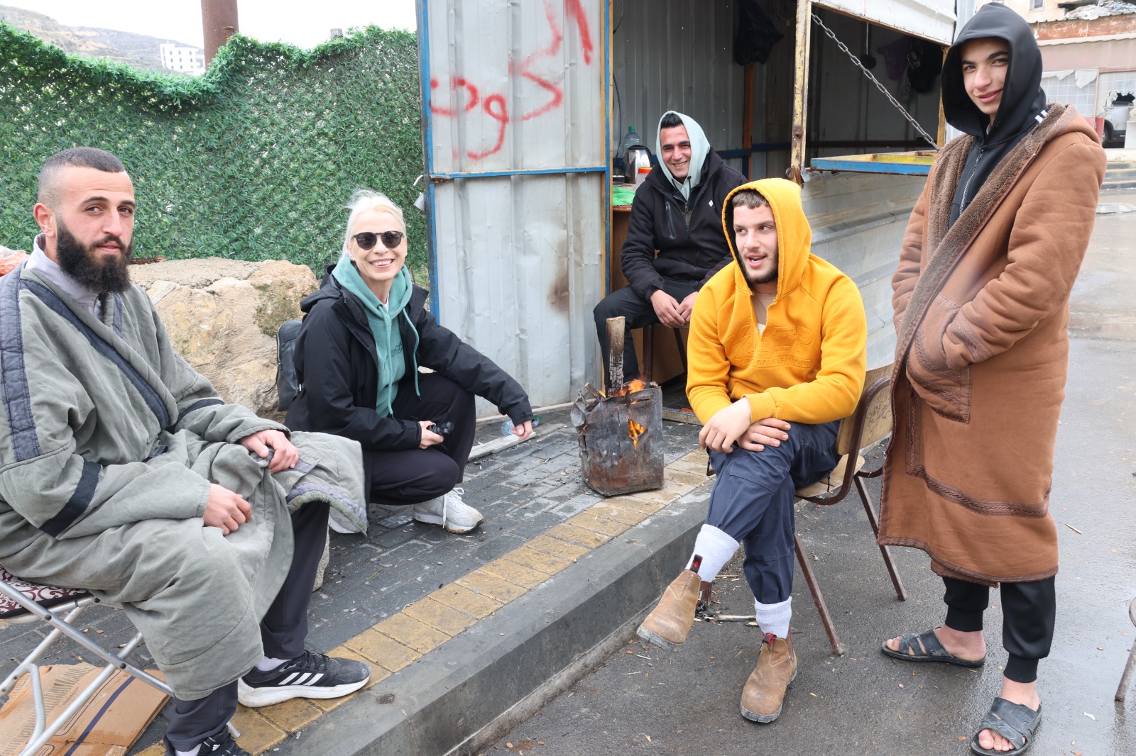 THE LOCALS AT AL FAWWAR REFUGEE CAMP