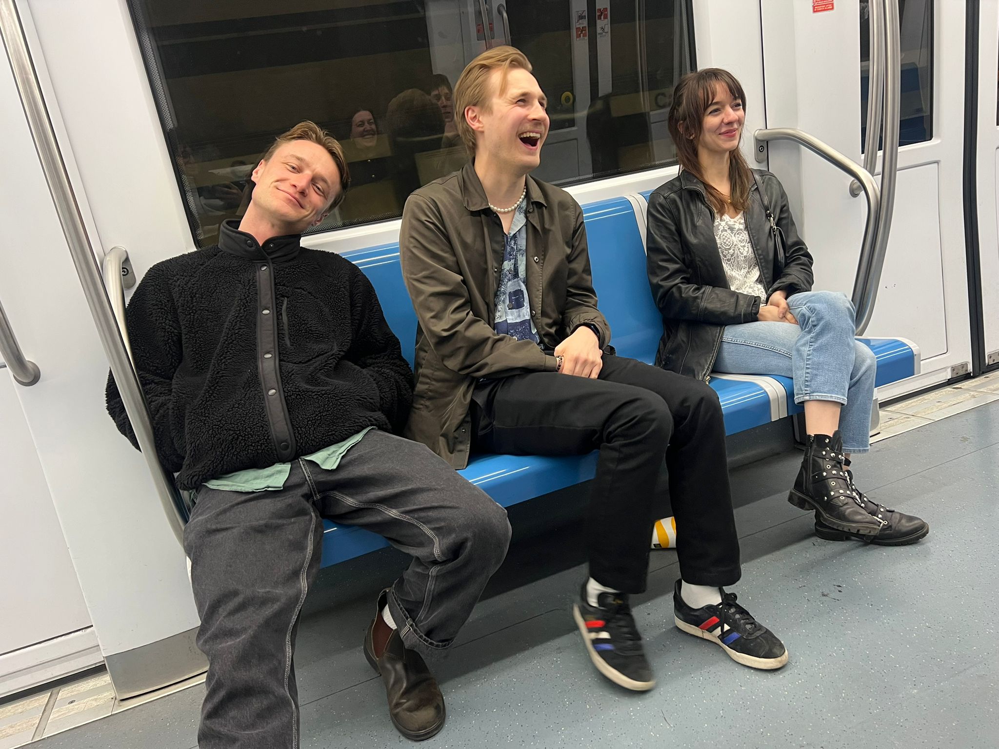 On the metro, Rome