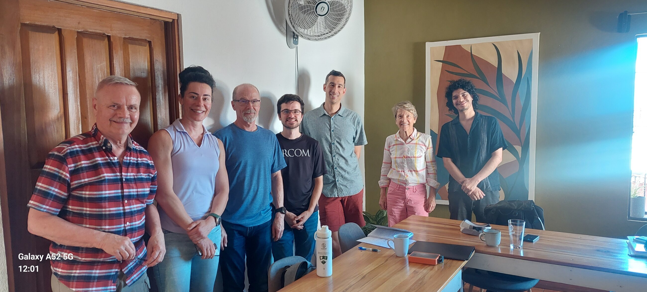 Erick (at right) and our small-group class