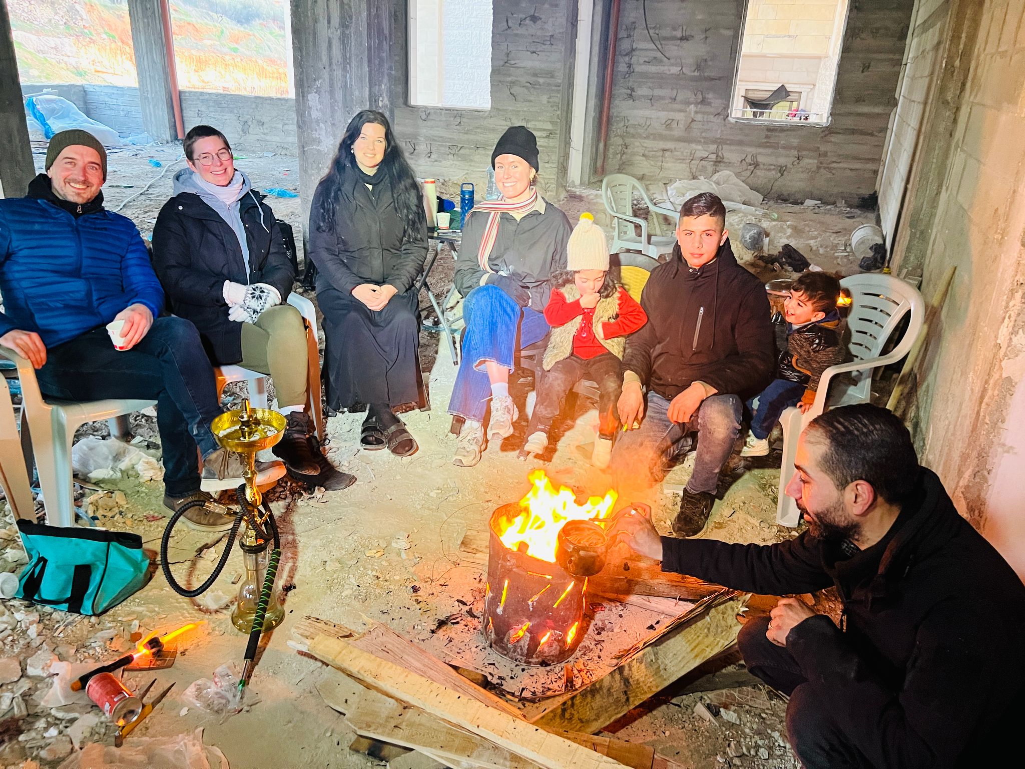 Winter feast with the family
