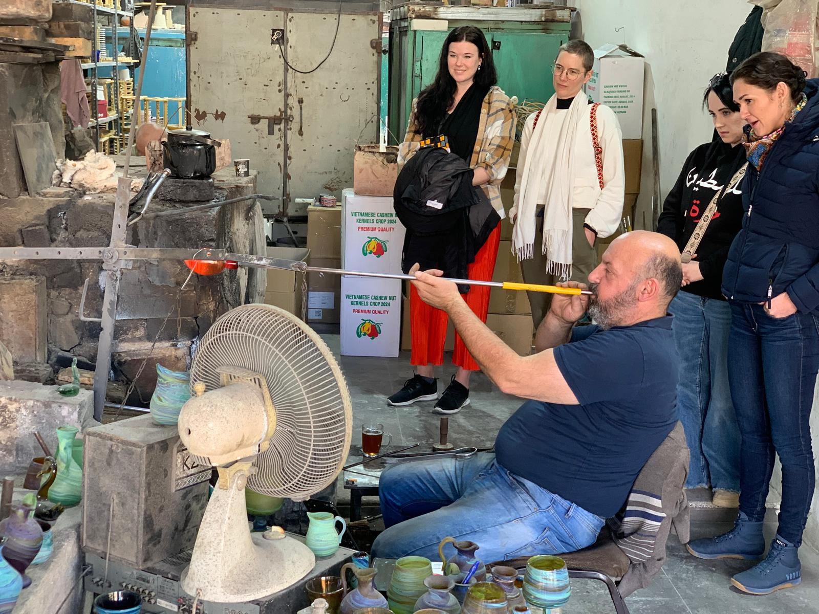 A trip to the glass factory in Hebron