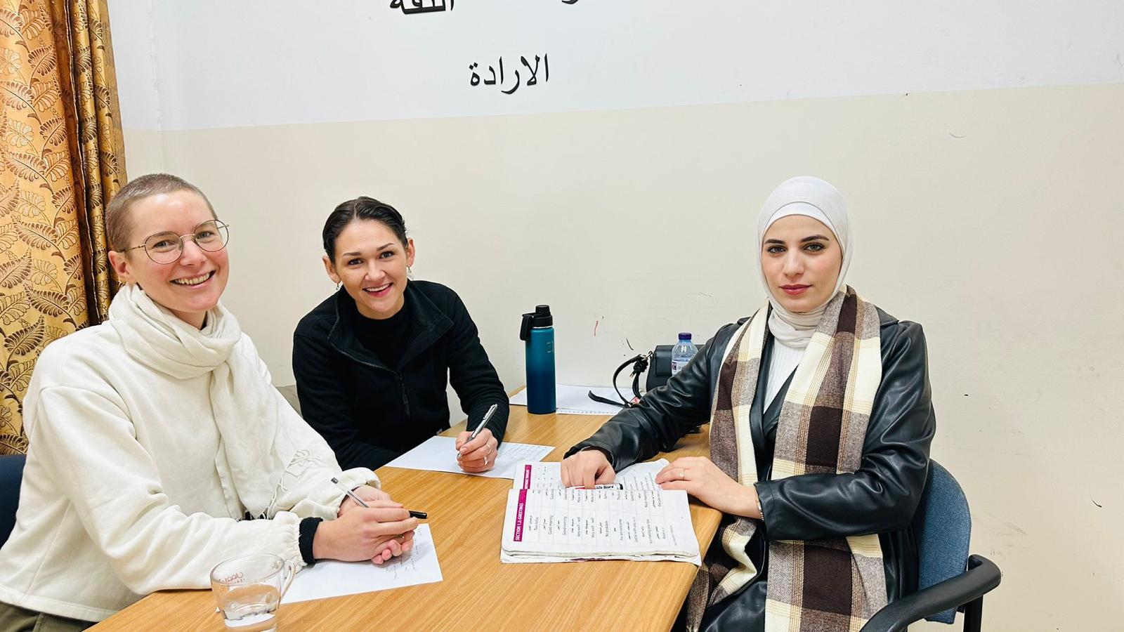 Arabic class with Saja