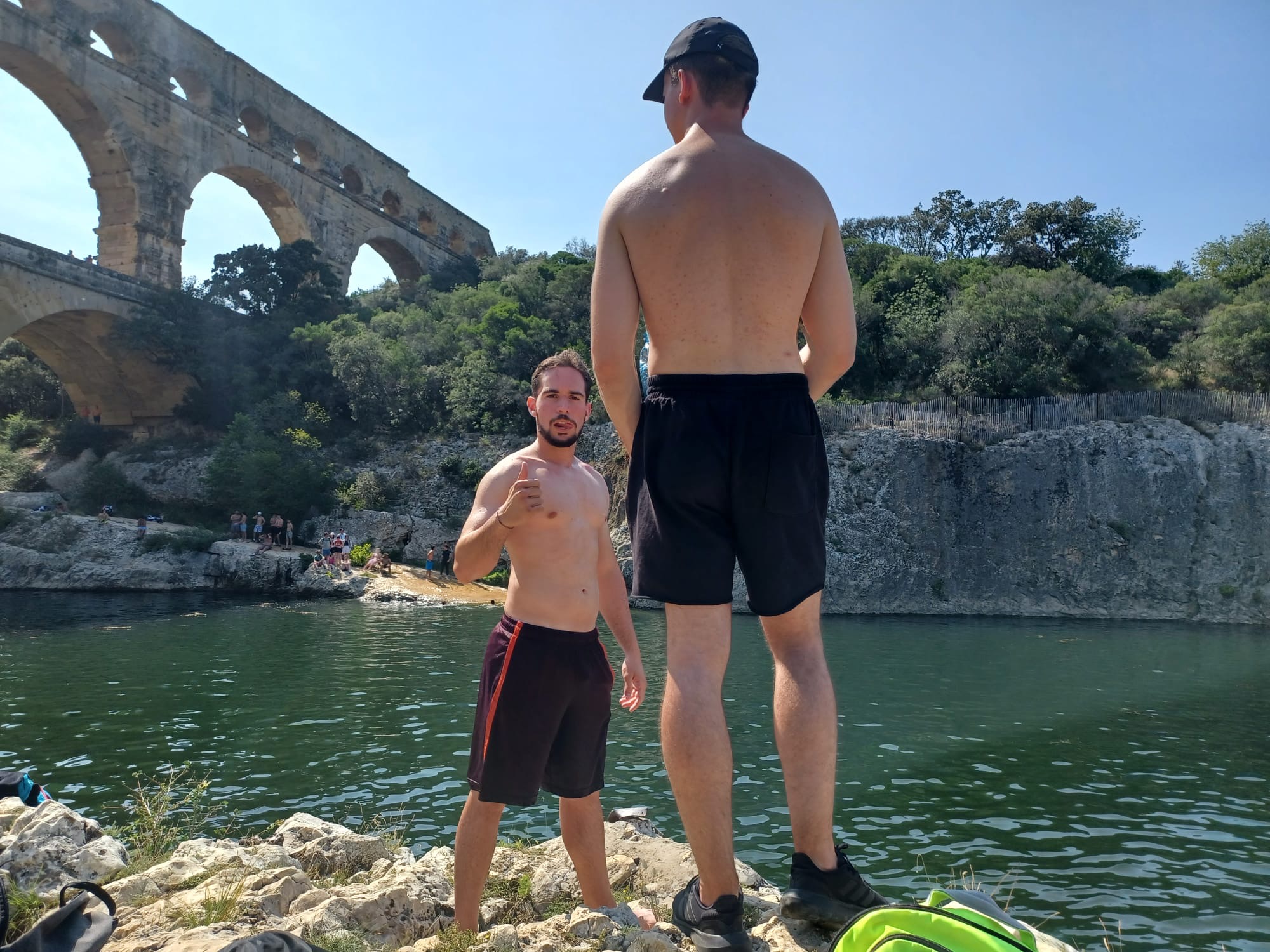Swimming at Pont du Garde