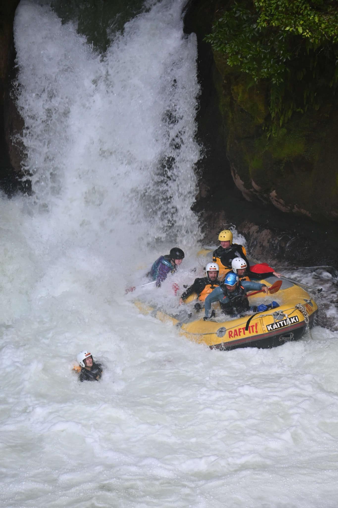River rafting, me falling out 🤣