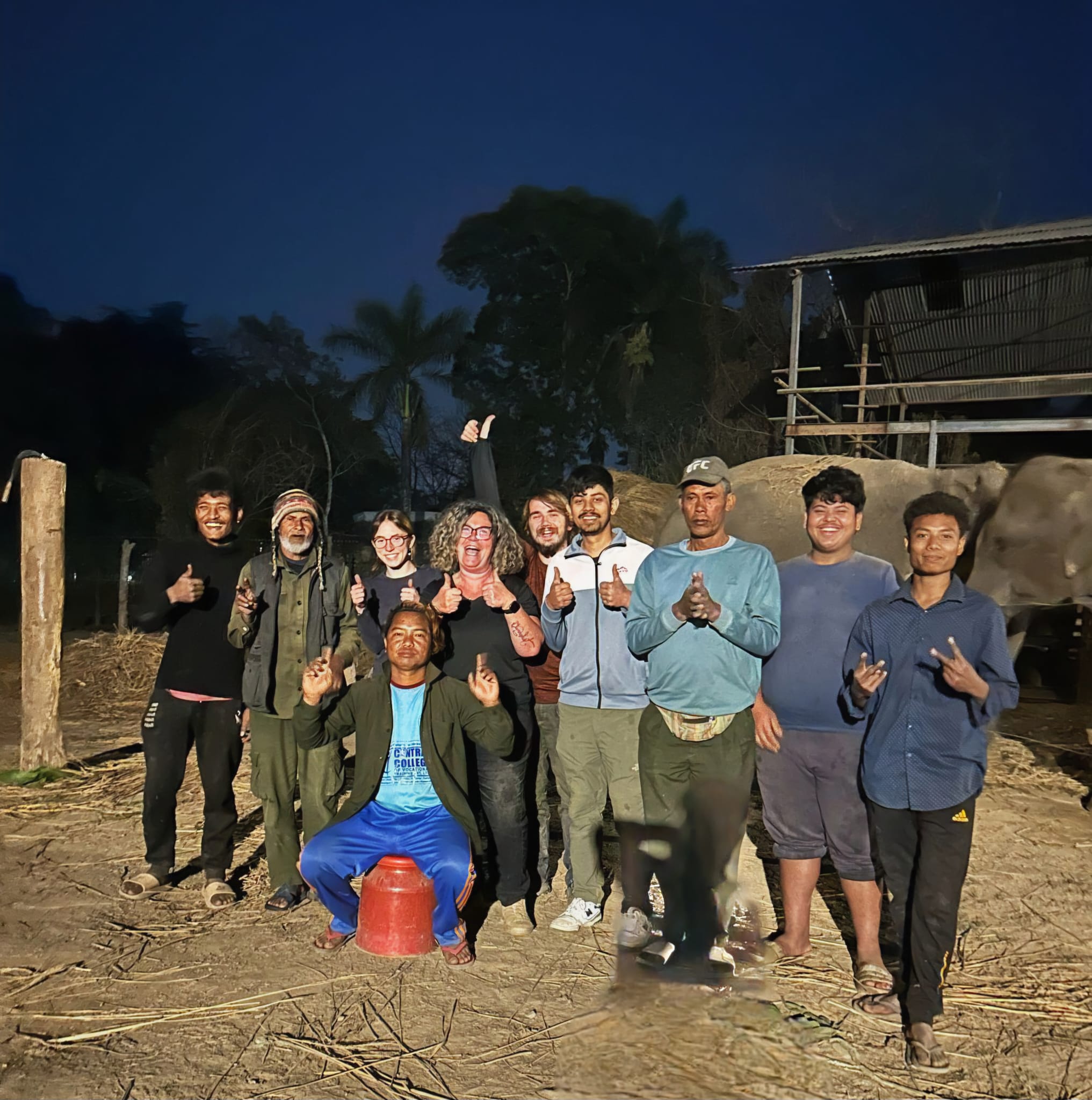 The amazing people at the Elephant sanctuary!