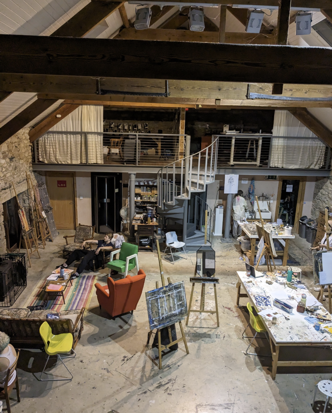 Some of the studio in action