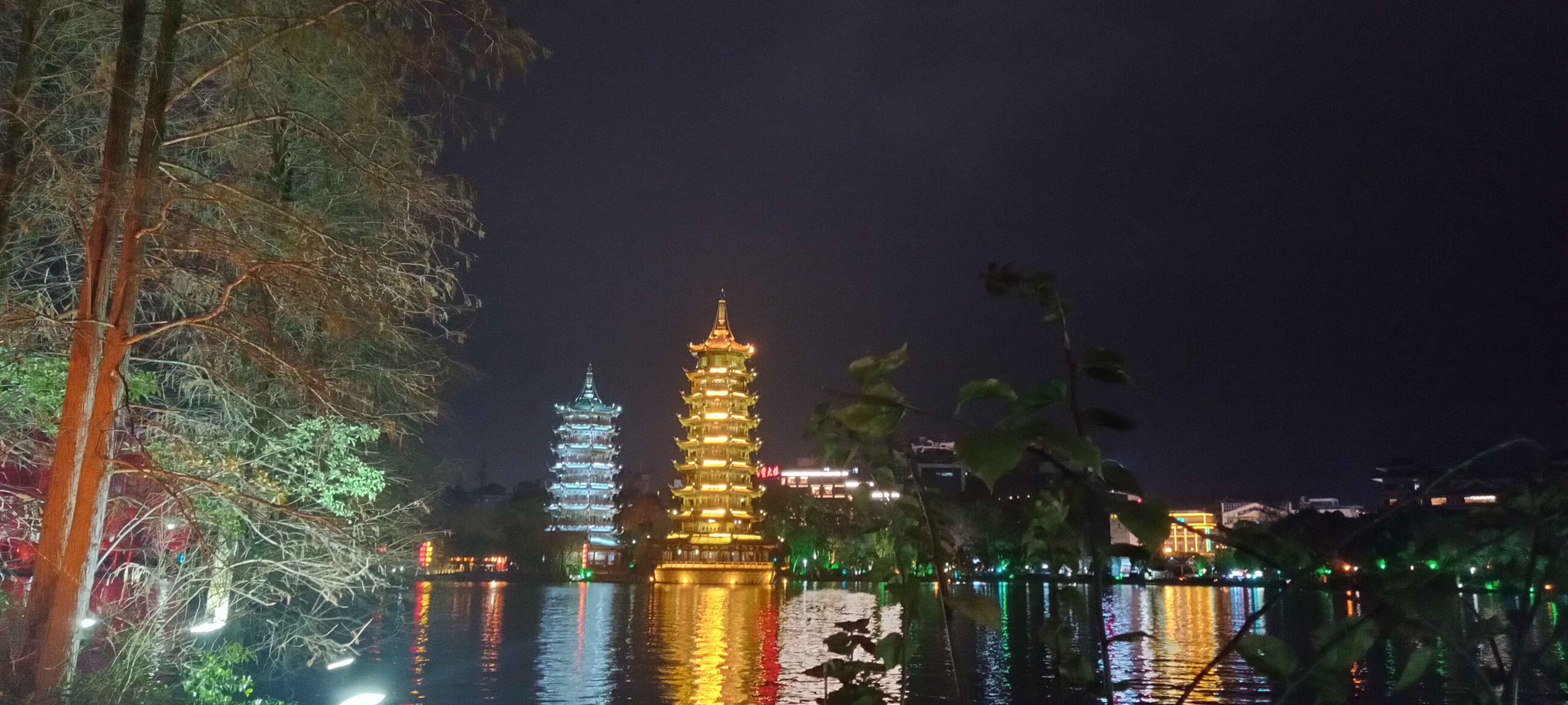 The river near downtown Guilin.