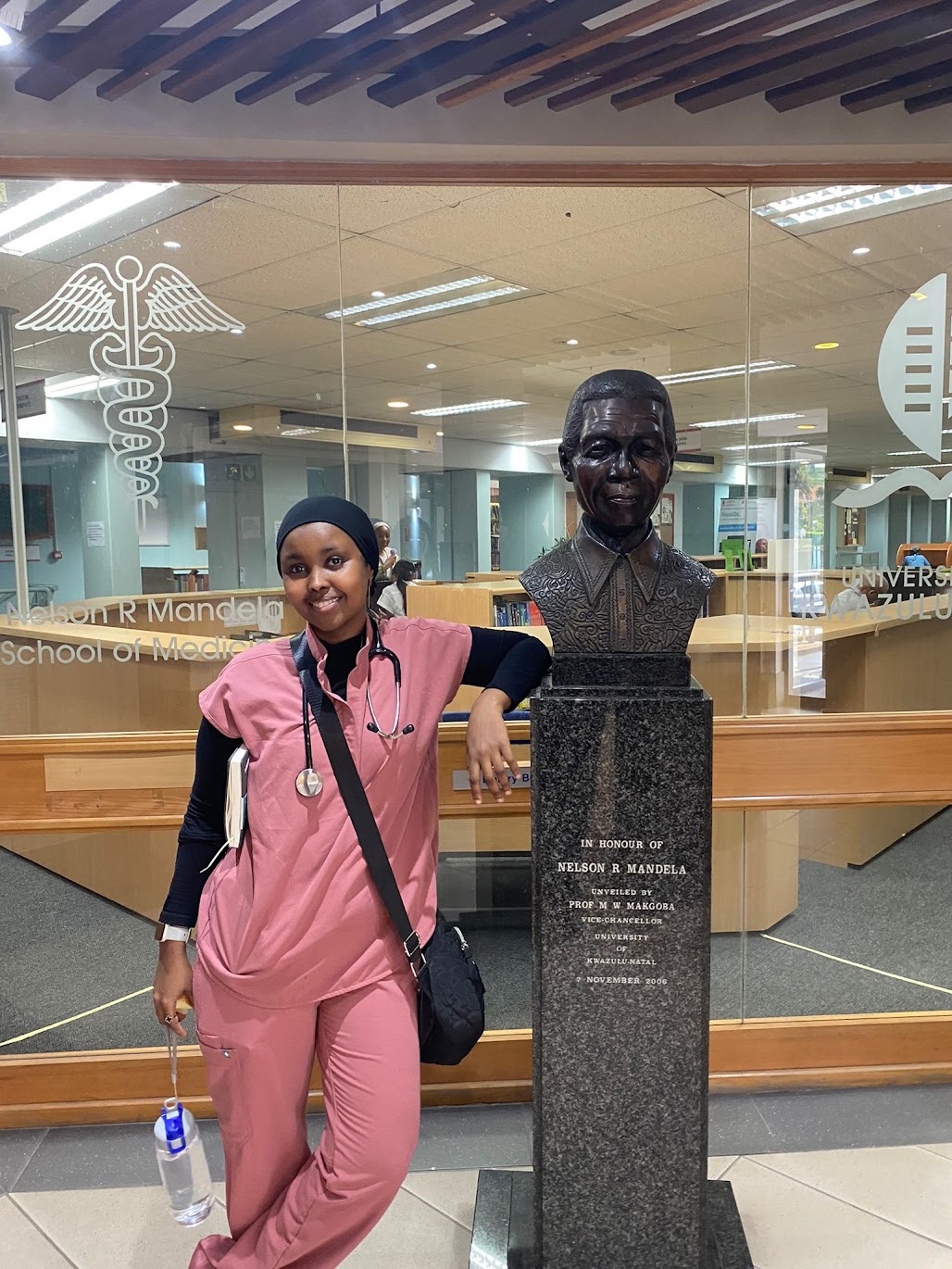 At Nelson R. Mandela medical school
