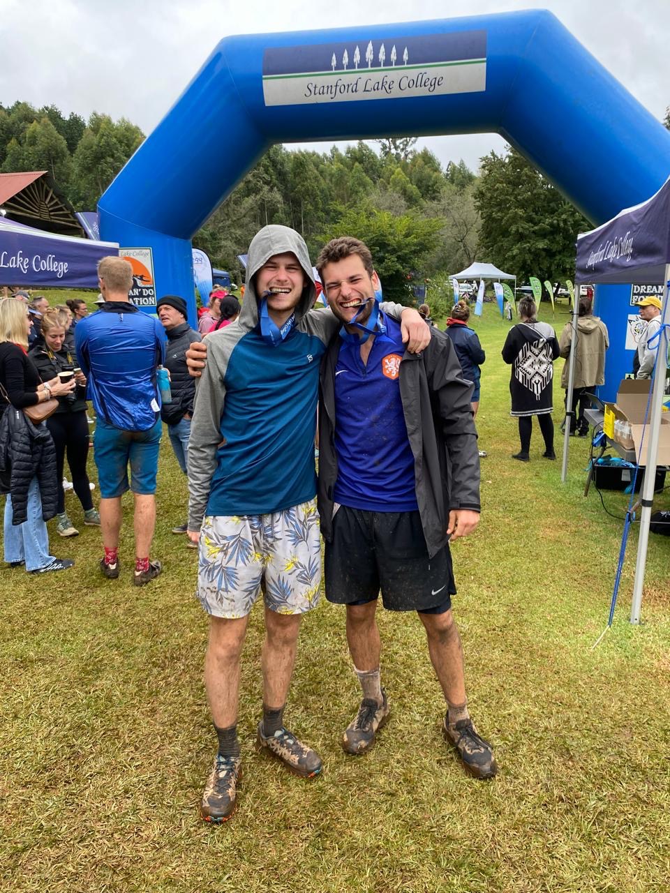 After finishing the Triathlon
