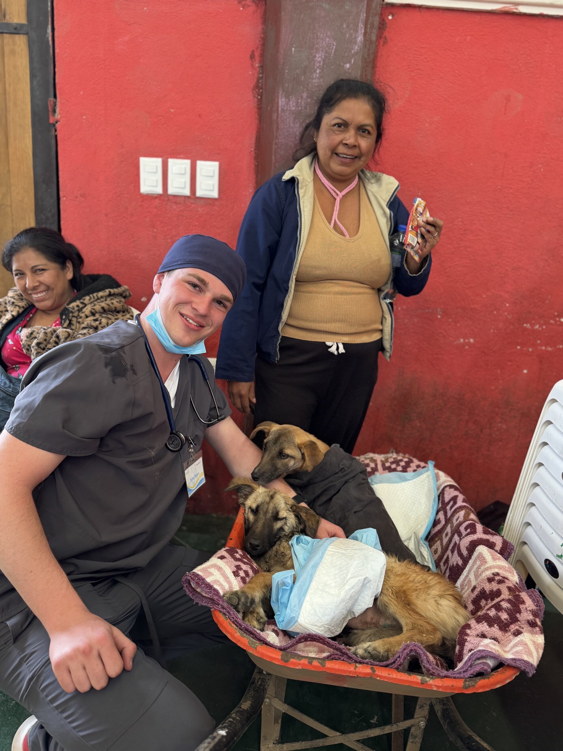 Sending a patient home after treatment!