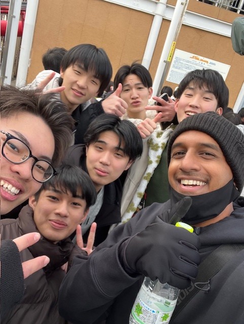 Made some friends in line waiting to ride the Steel Dragon 2000 at Nagashima Spa Land