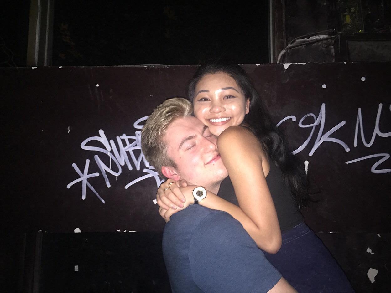 Me and my coworker Norah in an underground techno club in Shanghai, with whom I am still best friends with to this day.