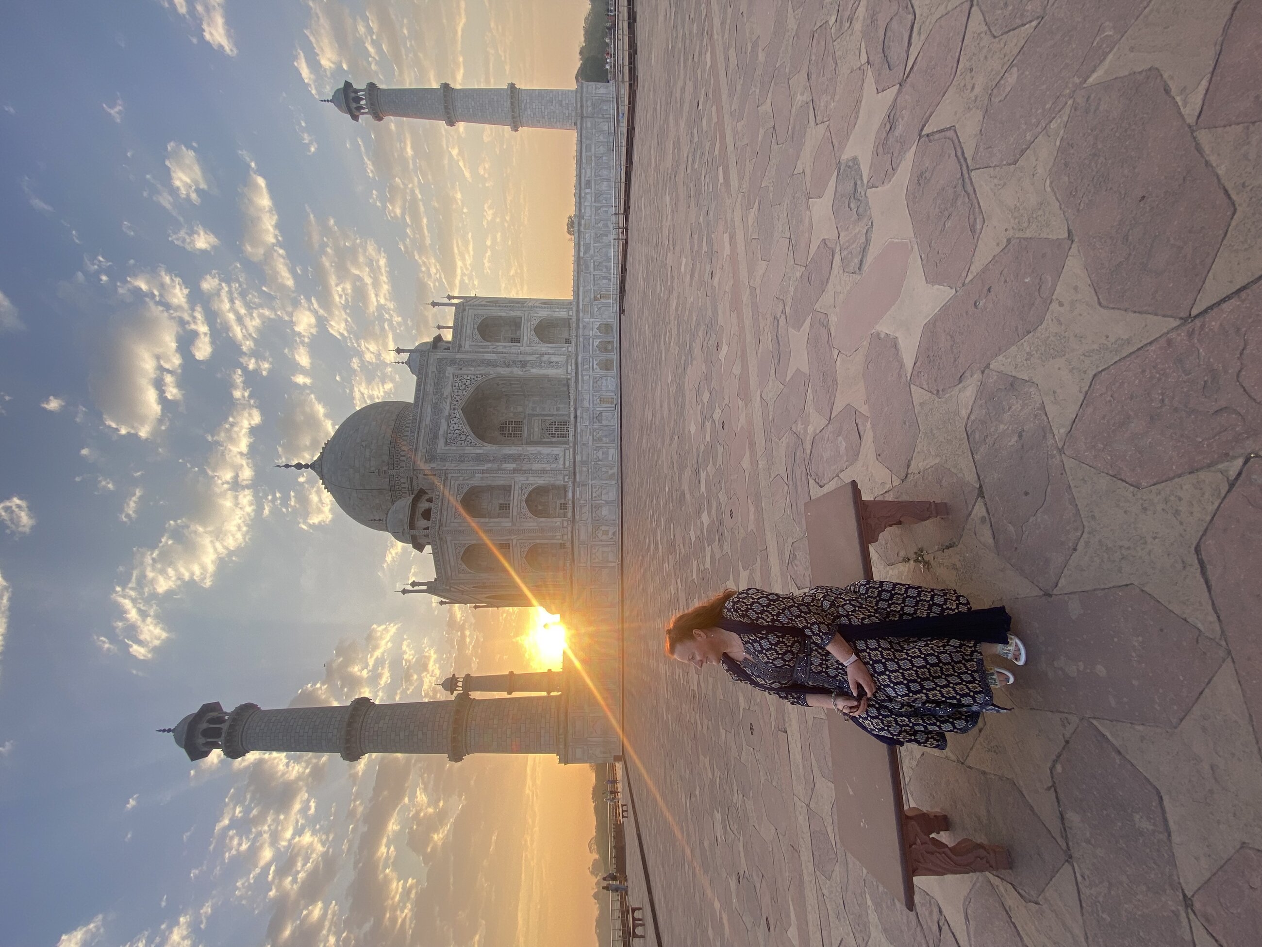 Taj Mahal at sunrise the day before I headed home
