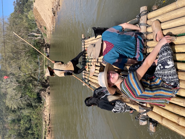on the raft