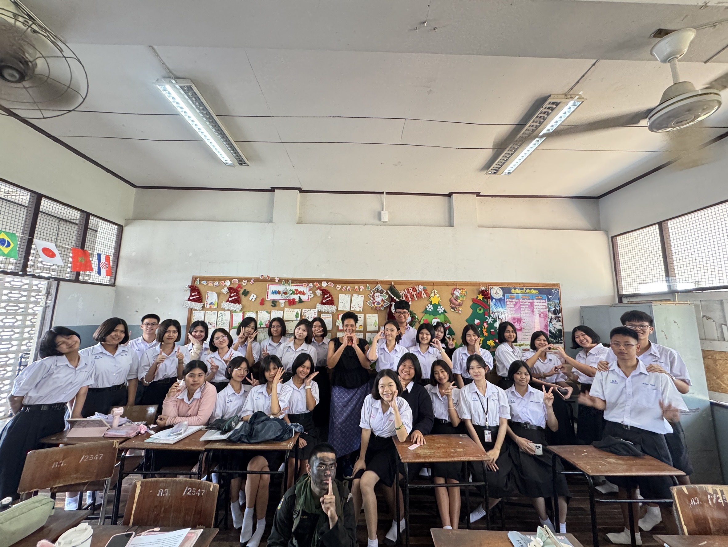 Me with my M5 Class at Bangmunnak School