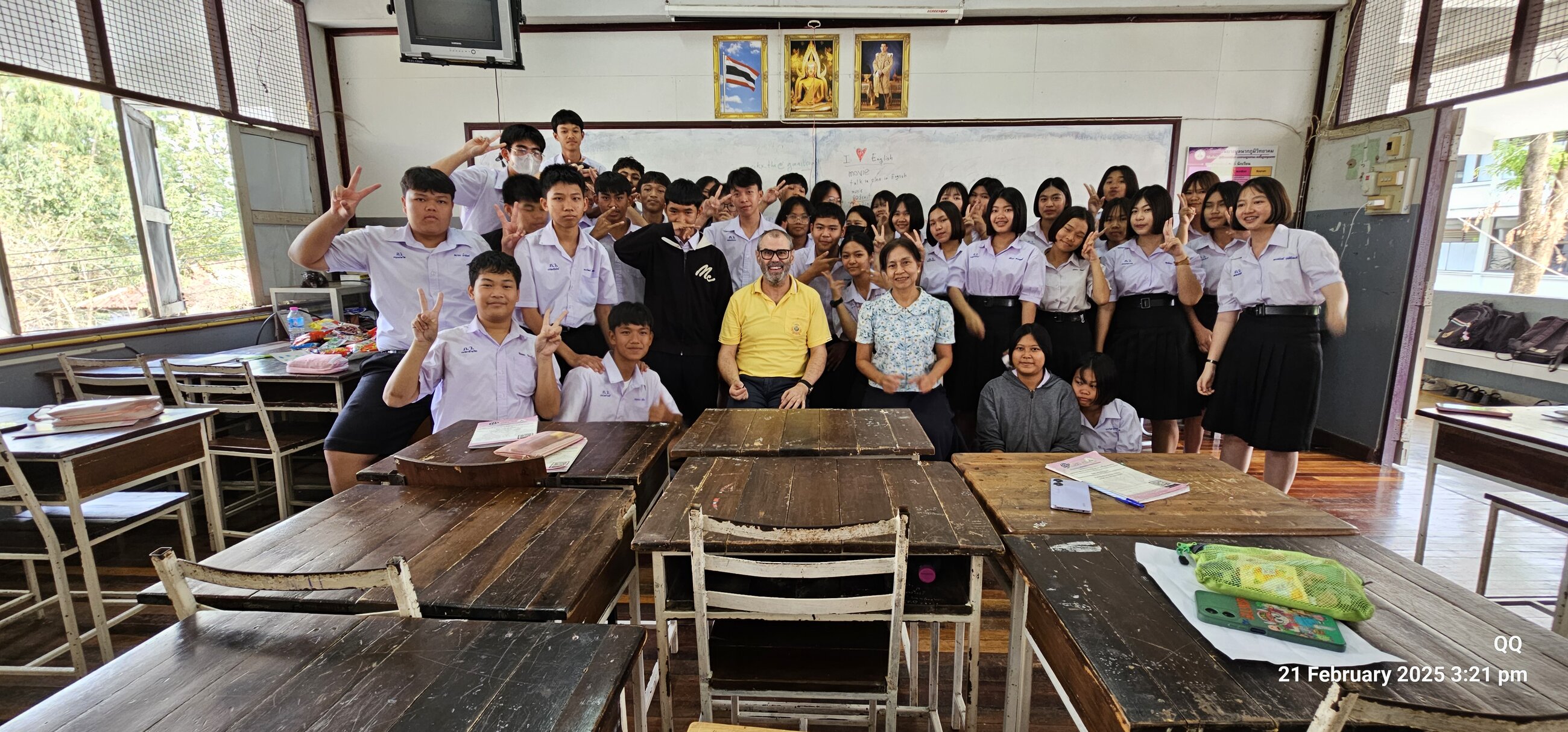 With one of my classes