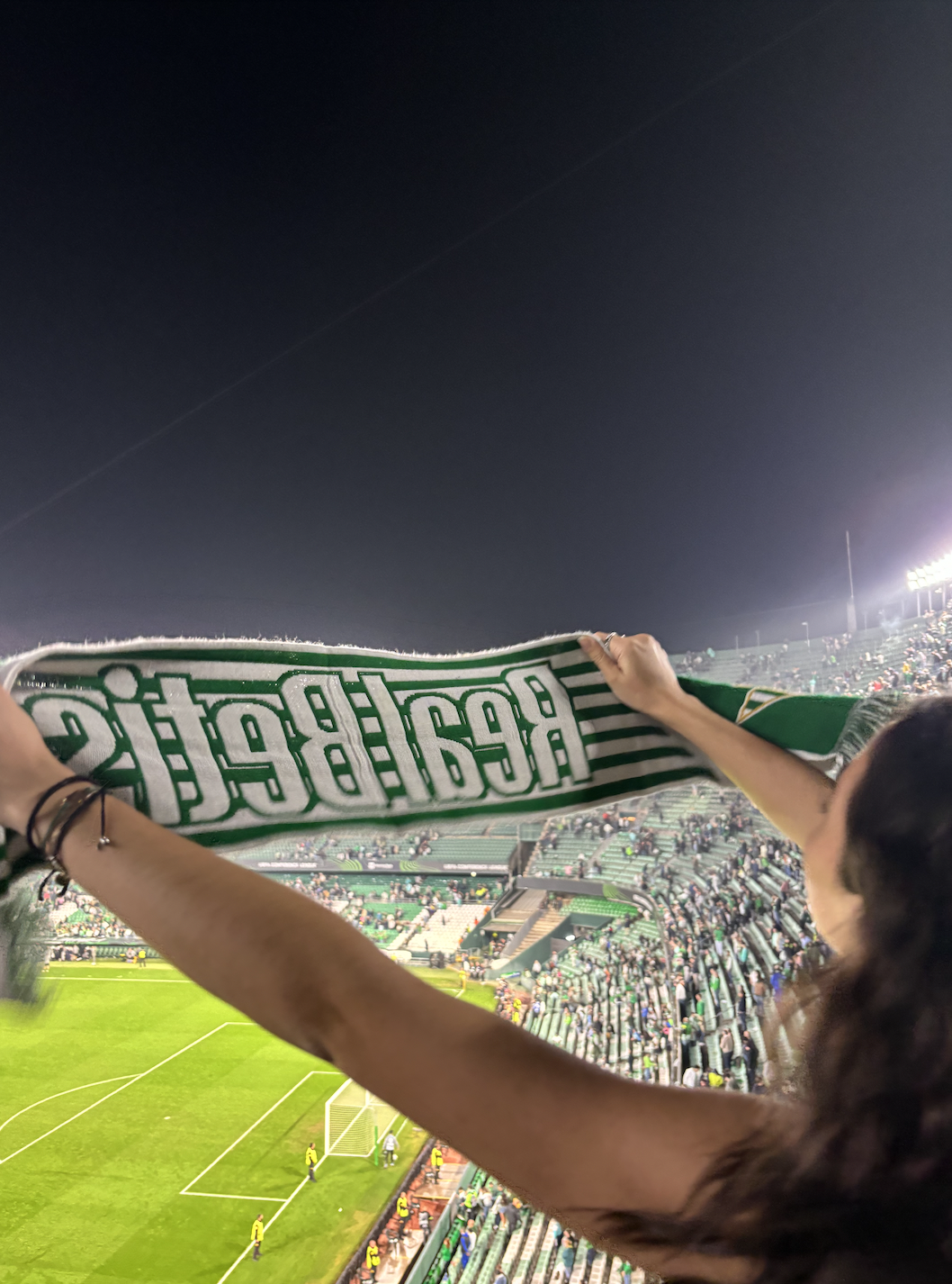 This photo was taken when we went to a Real Betis game!