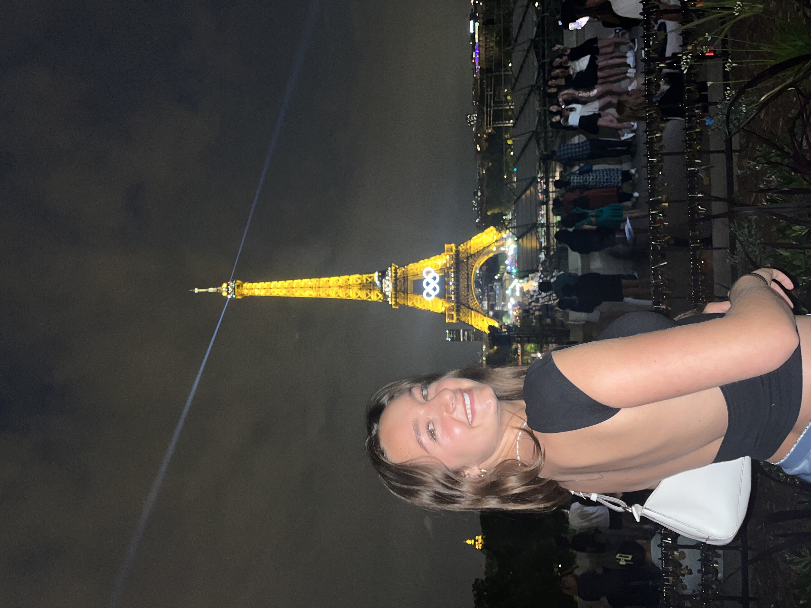 A night out with friends and stopped to see the sparking Eiffel Tower!