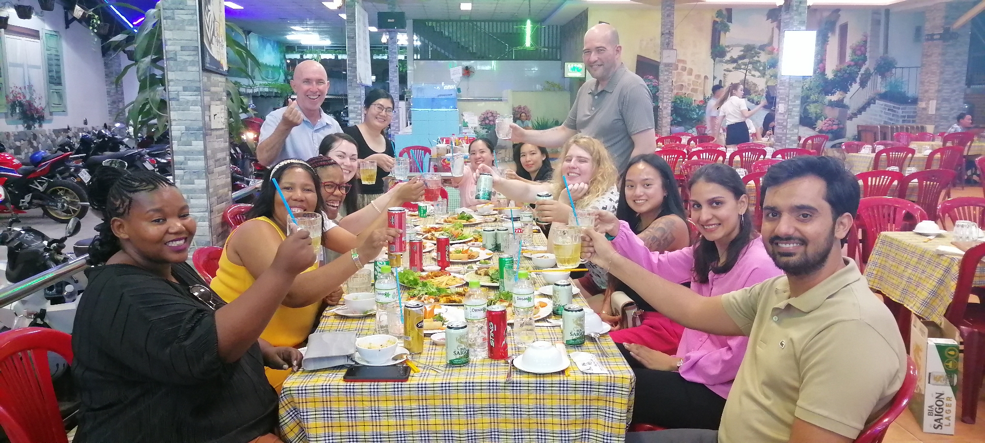 Welcome party on the day of arrival in Vietnam for Teaching practice program