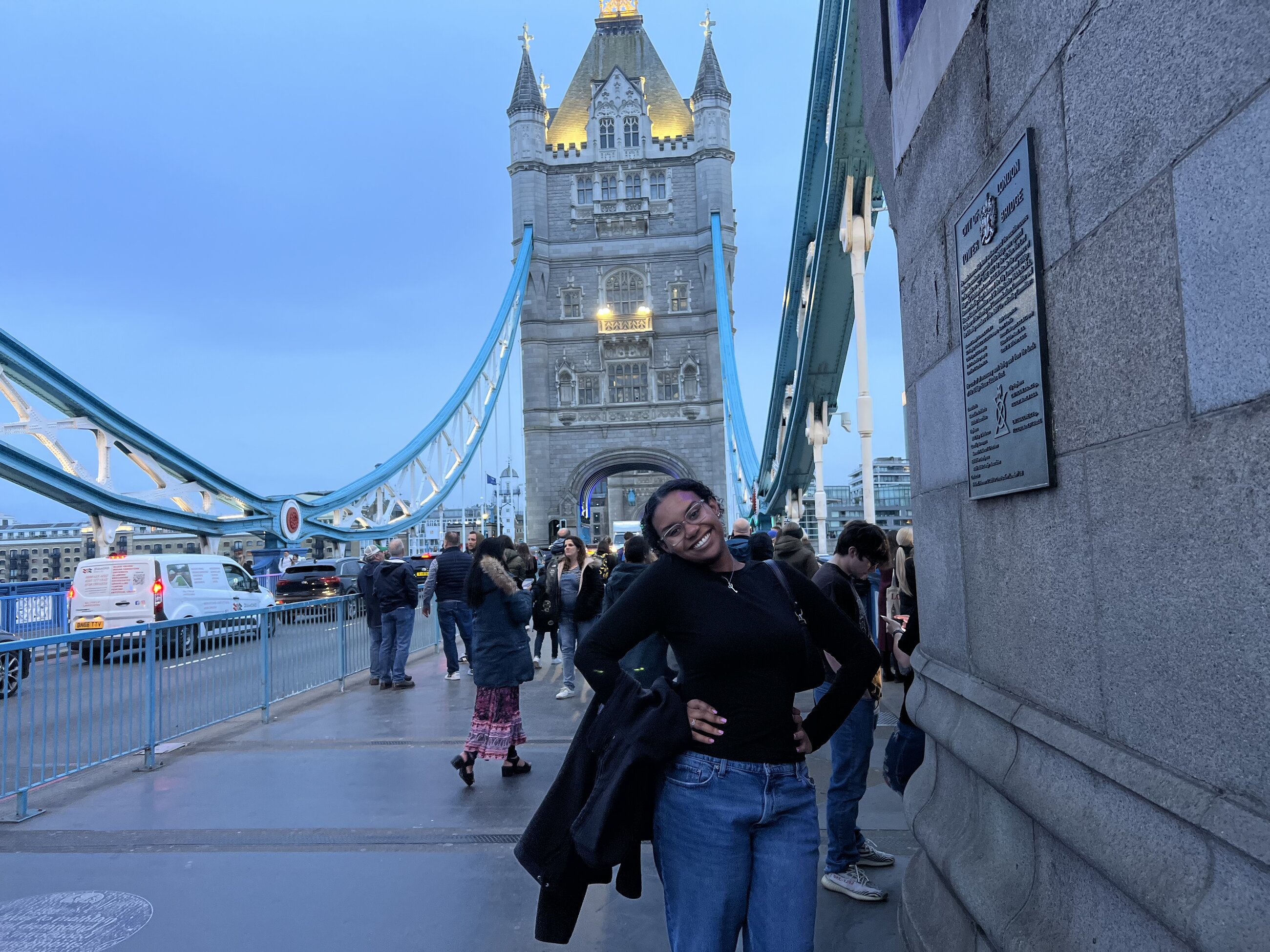 Picture of me on the Tower Bridge in London!