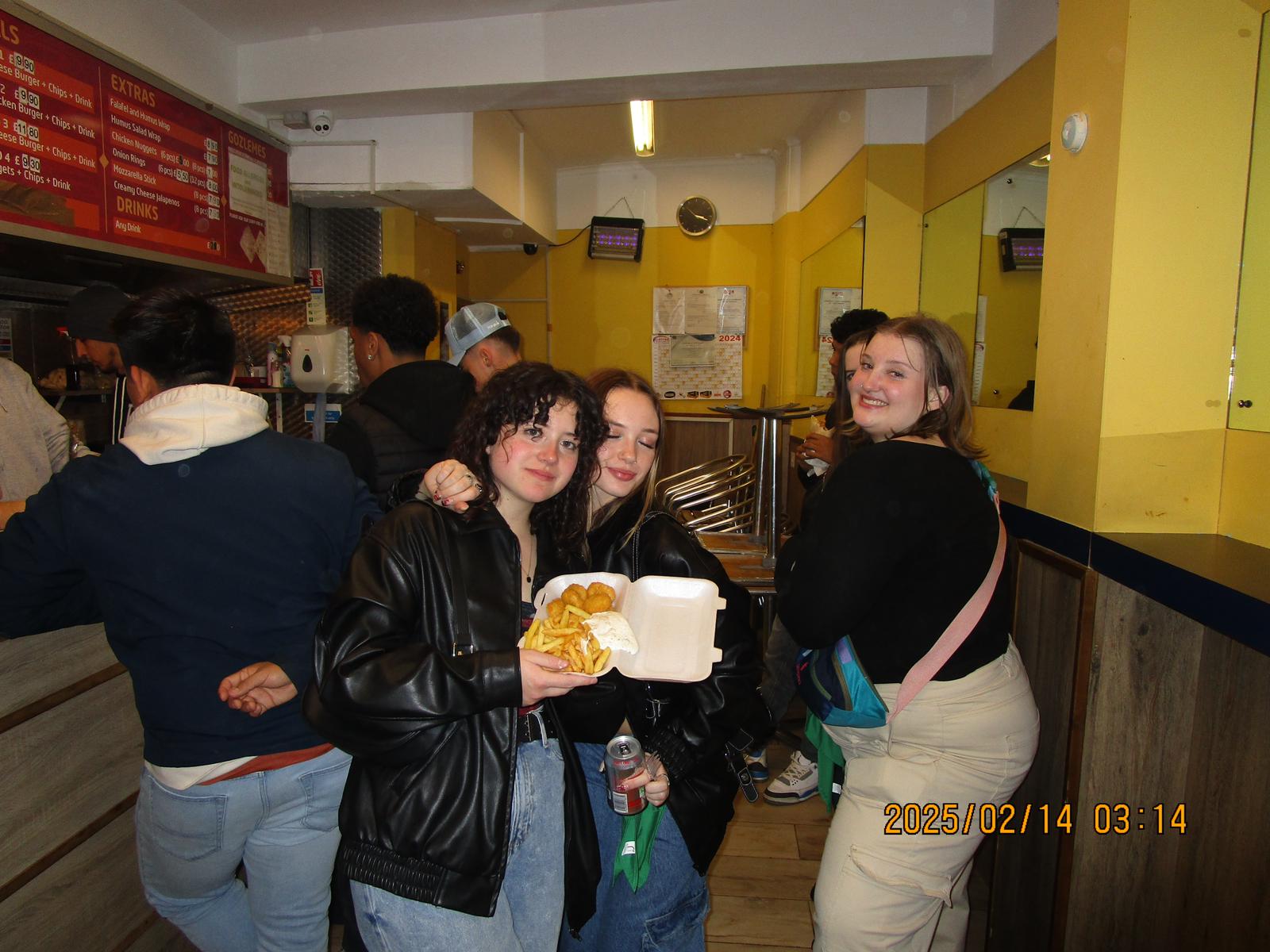 Fun after a night out getting kebabs!