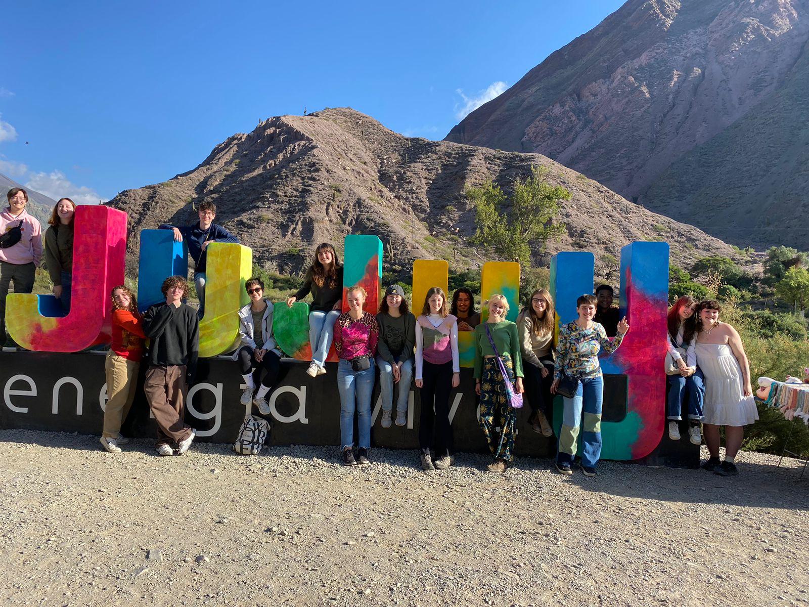 My peers and I at the big Jujuy Sign