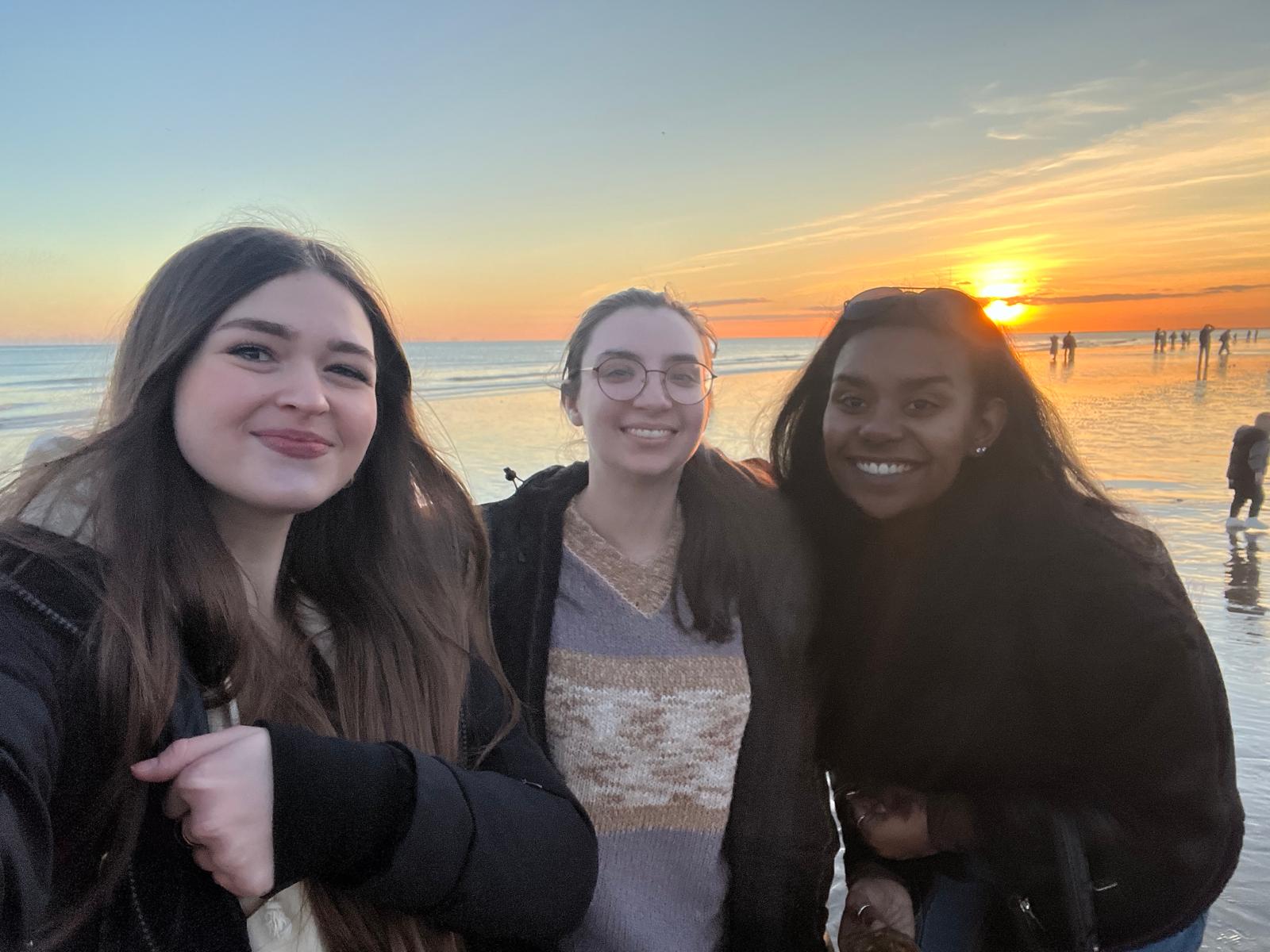 My friends and I at Brighton Beach (Our home base!!)