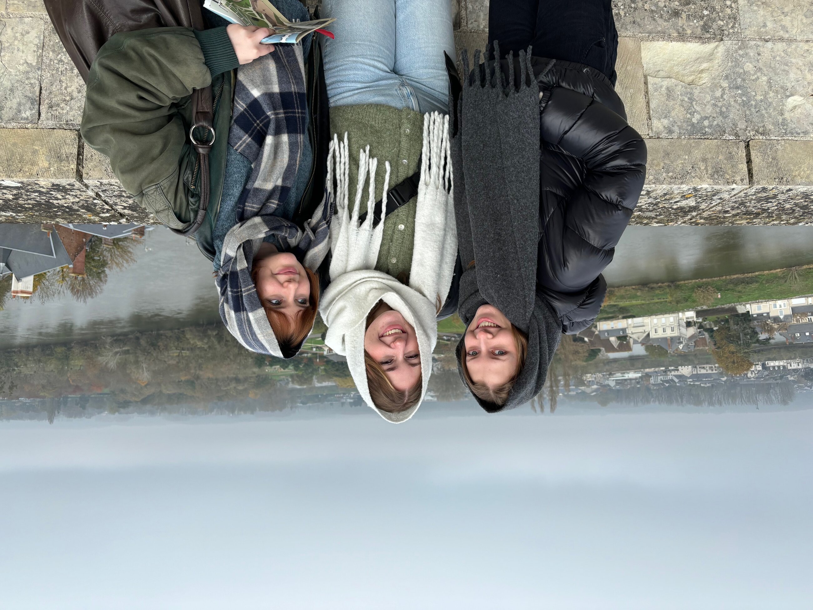 My friends and I at a châteaux in the Loire Valley of France