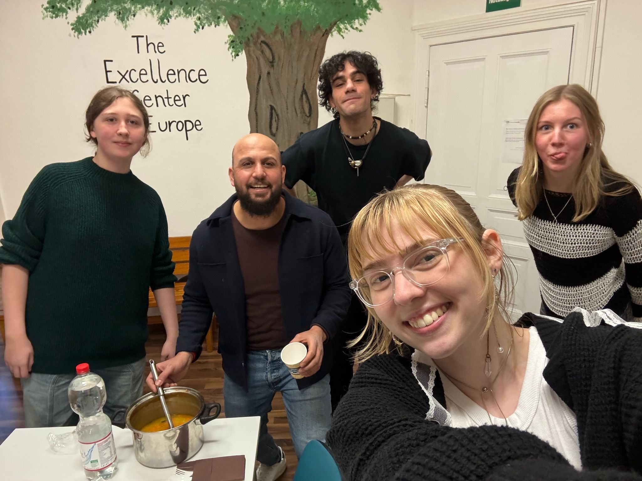 Iftar with friends at the center