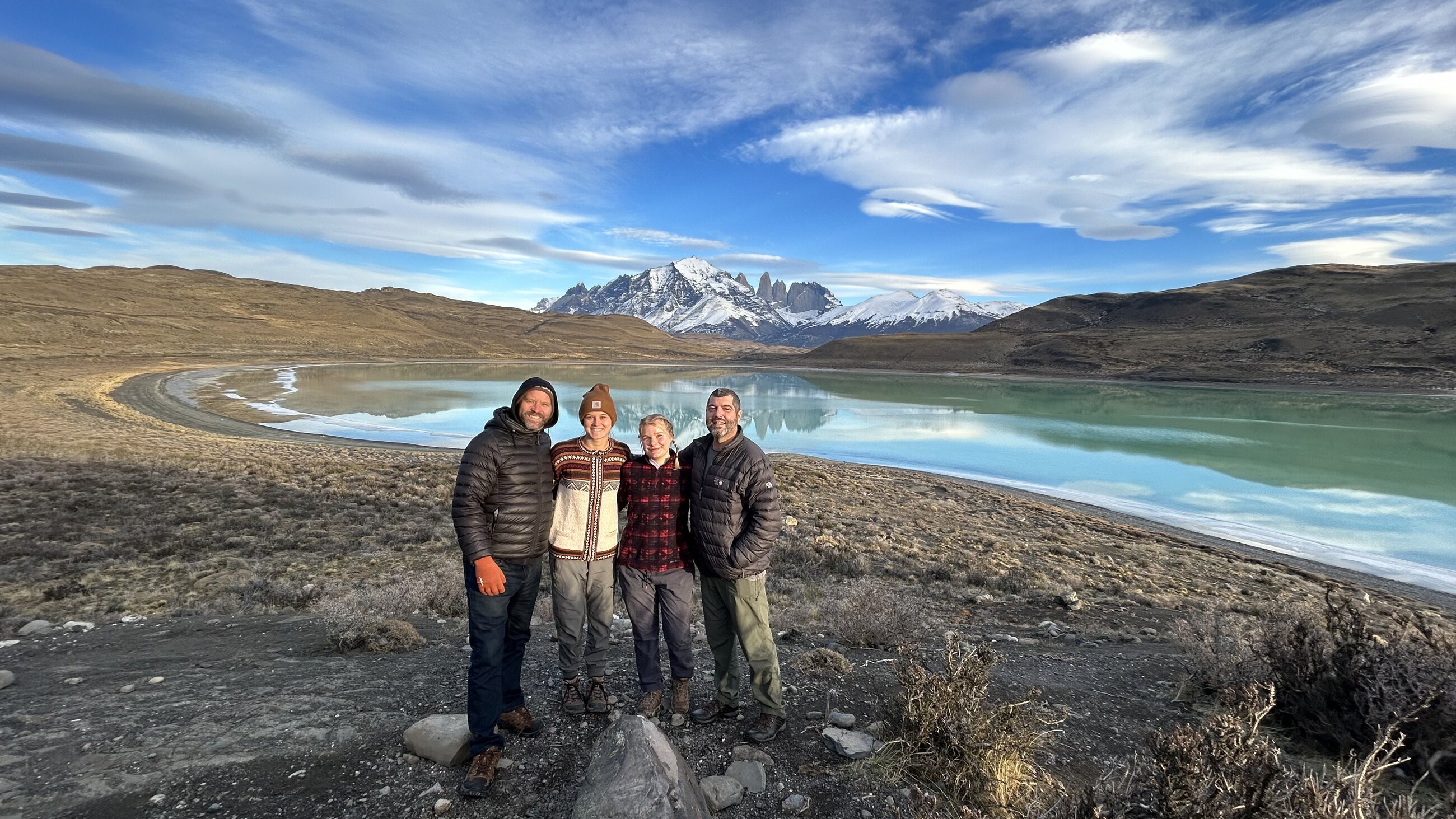 Torres del Paine on a tour with family