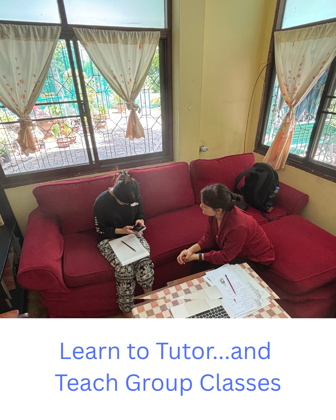 A Vantage TEFL tutoring class