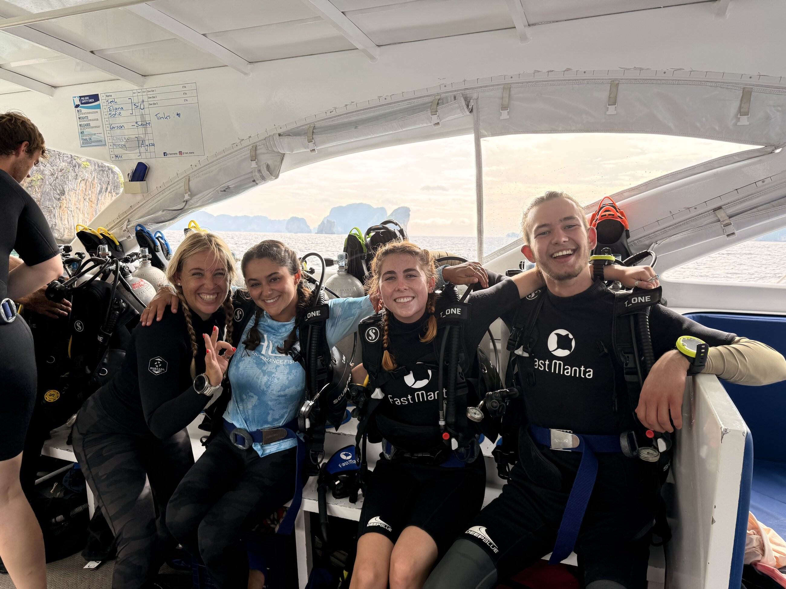 Me and my dive group about to explore the reefs!