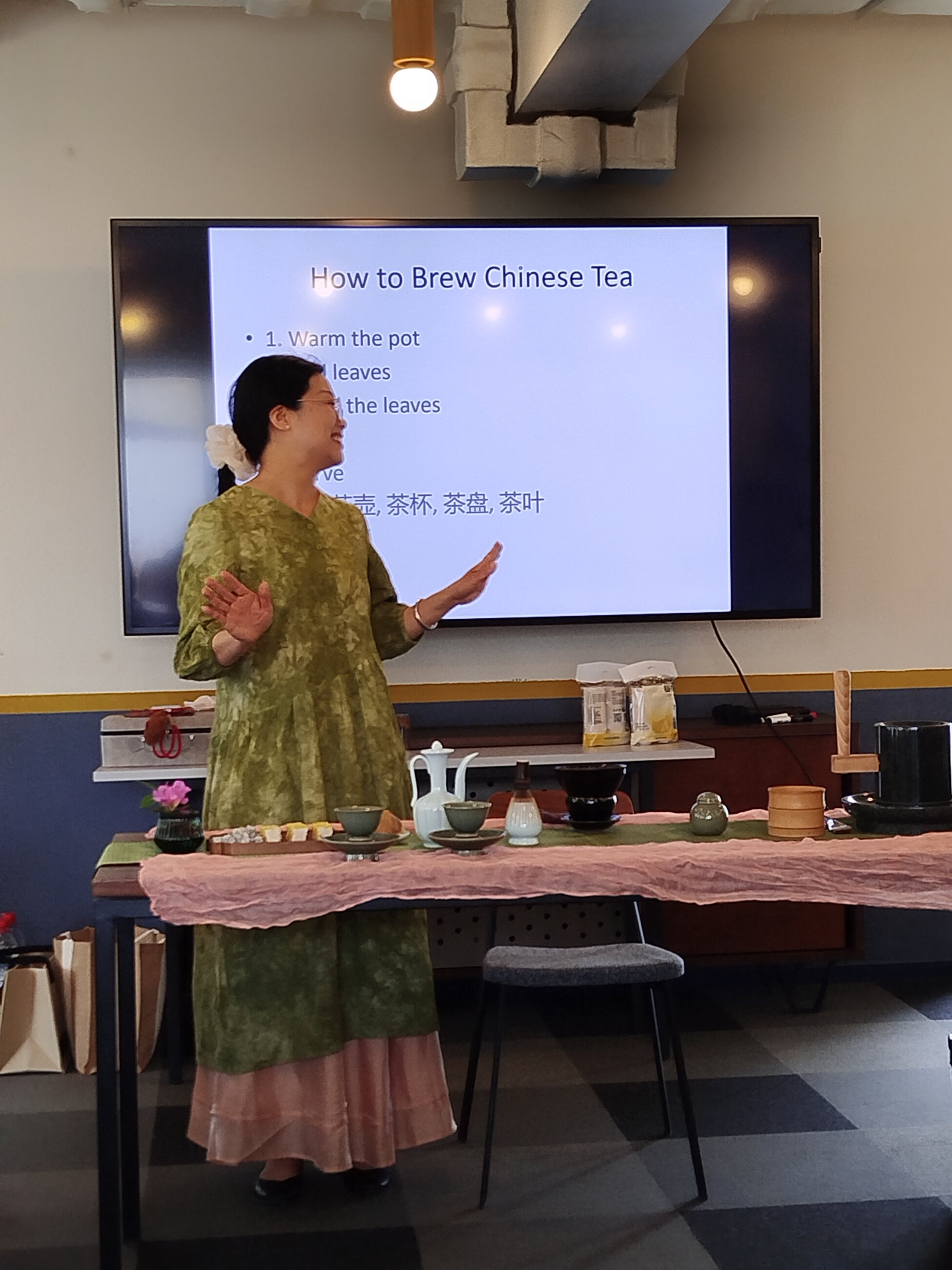 The tea meditation activity
