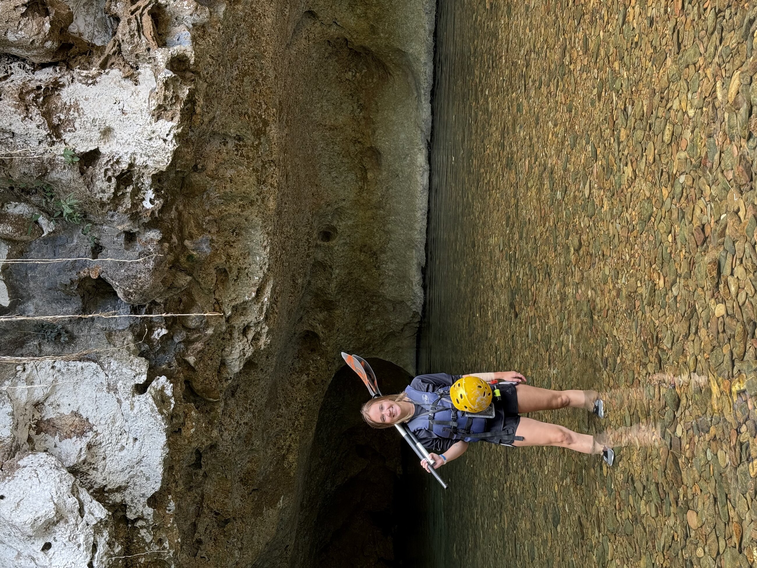 Cave kayaking 