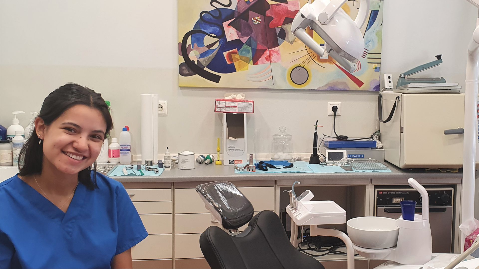 At the dental clinic