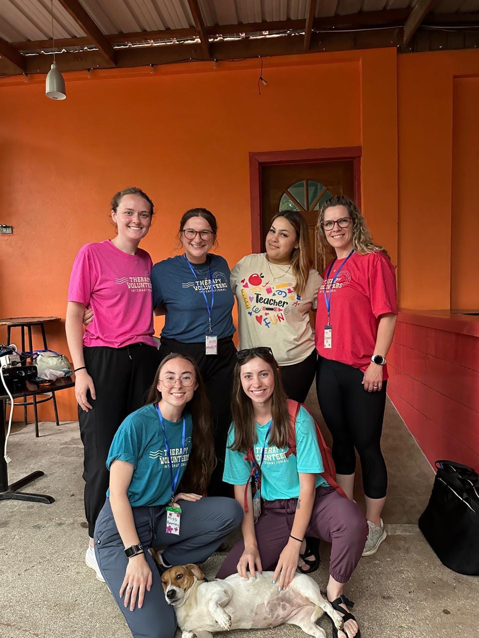 Our group of travelers plus one amazing local who works with these kids every week :)