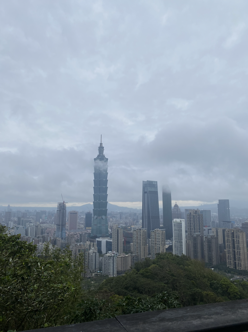 View of Taipei 101 from Elephant Mountain in Taipei