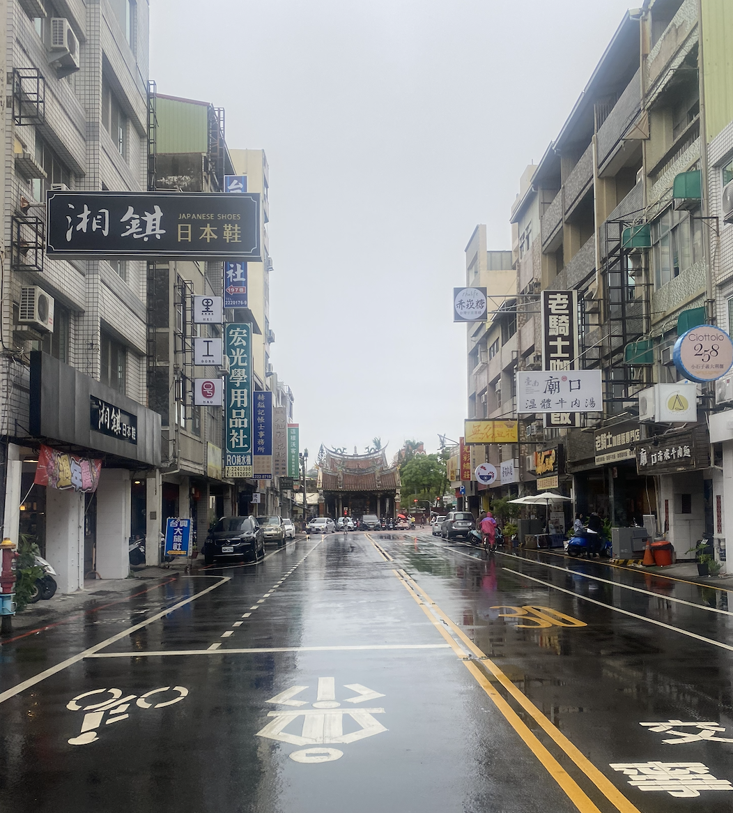 Street view and temple of Tainan City 