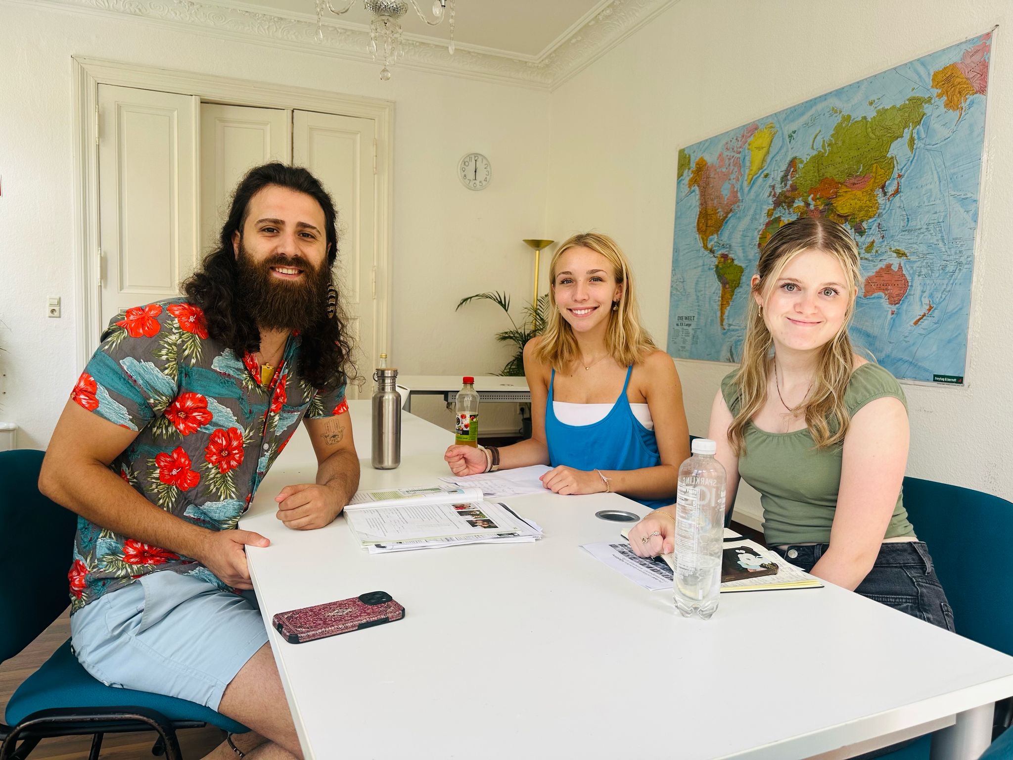 Wonderful German lesson with Muaz 
