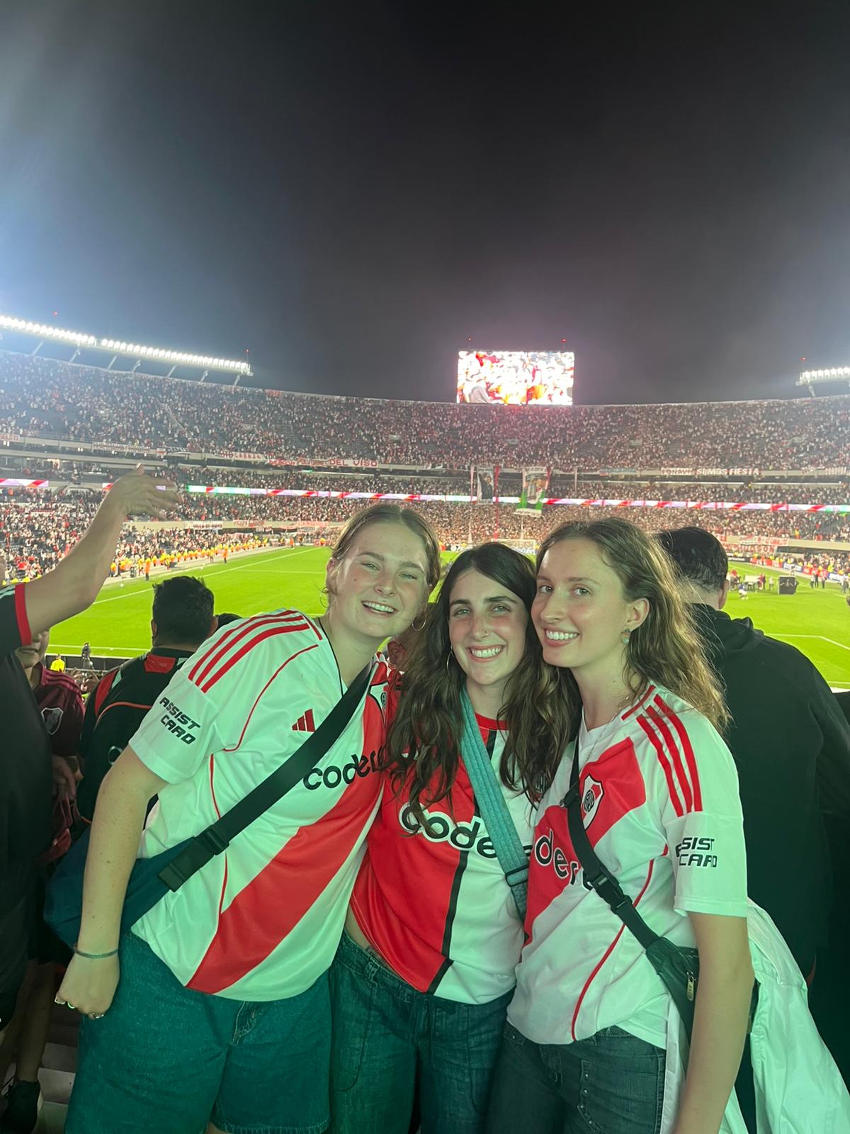 Went to a River Plate game with some friends - so fun!!