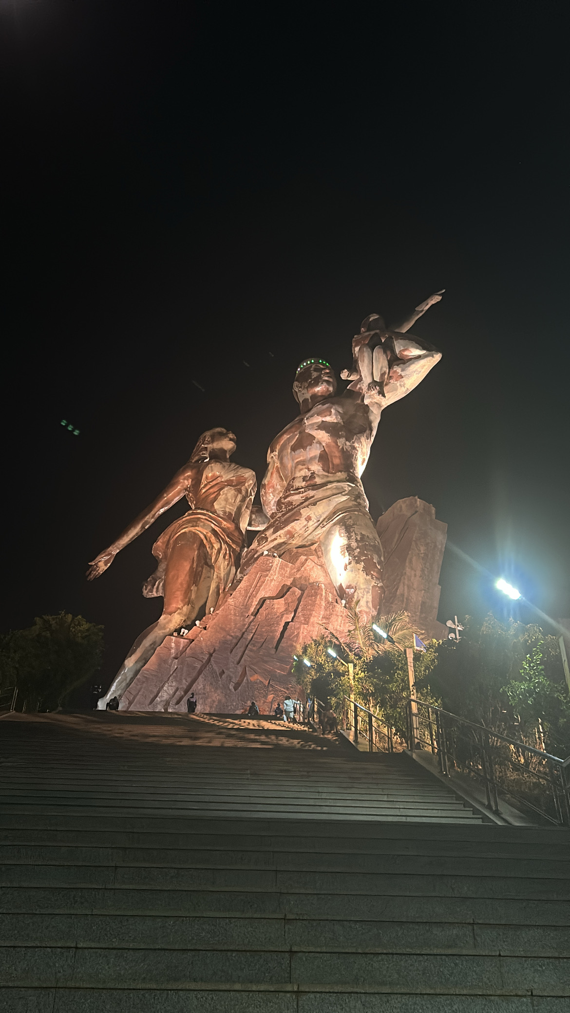 tallest statue in africa was in the capital where we stayed in senegal