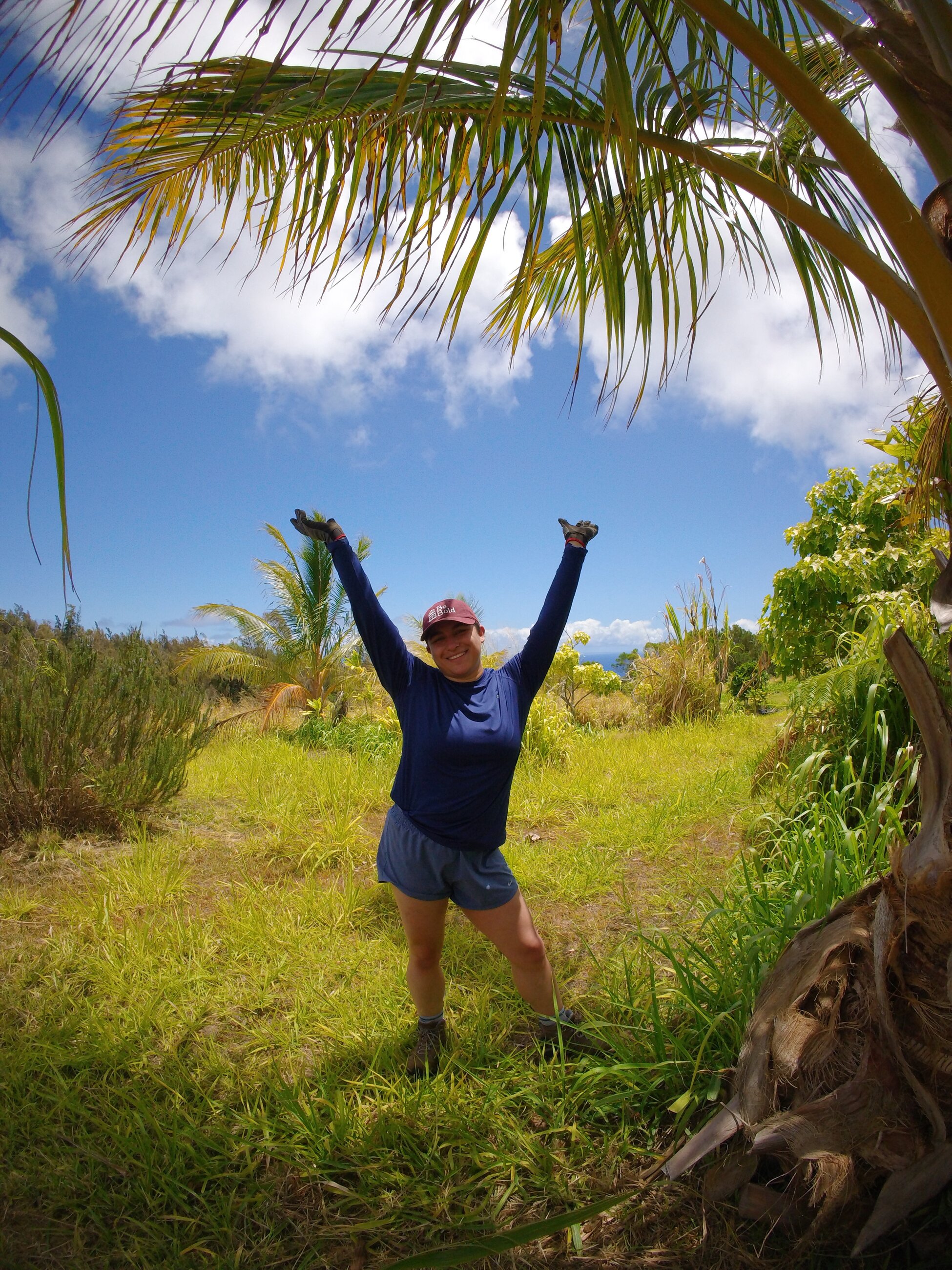 Enjoying volunteer work in Hawaii! 