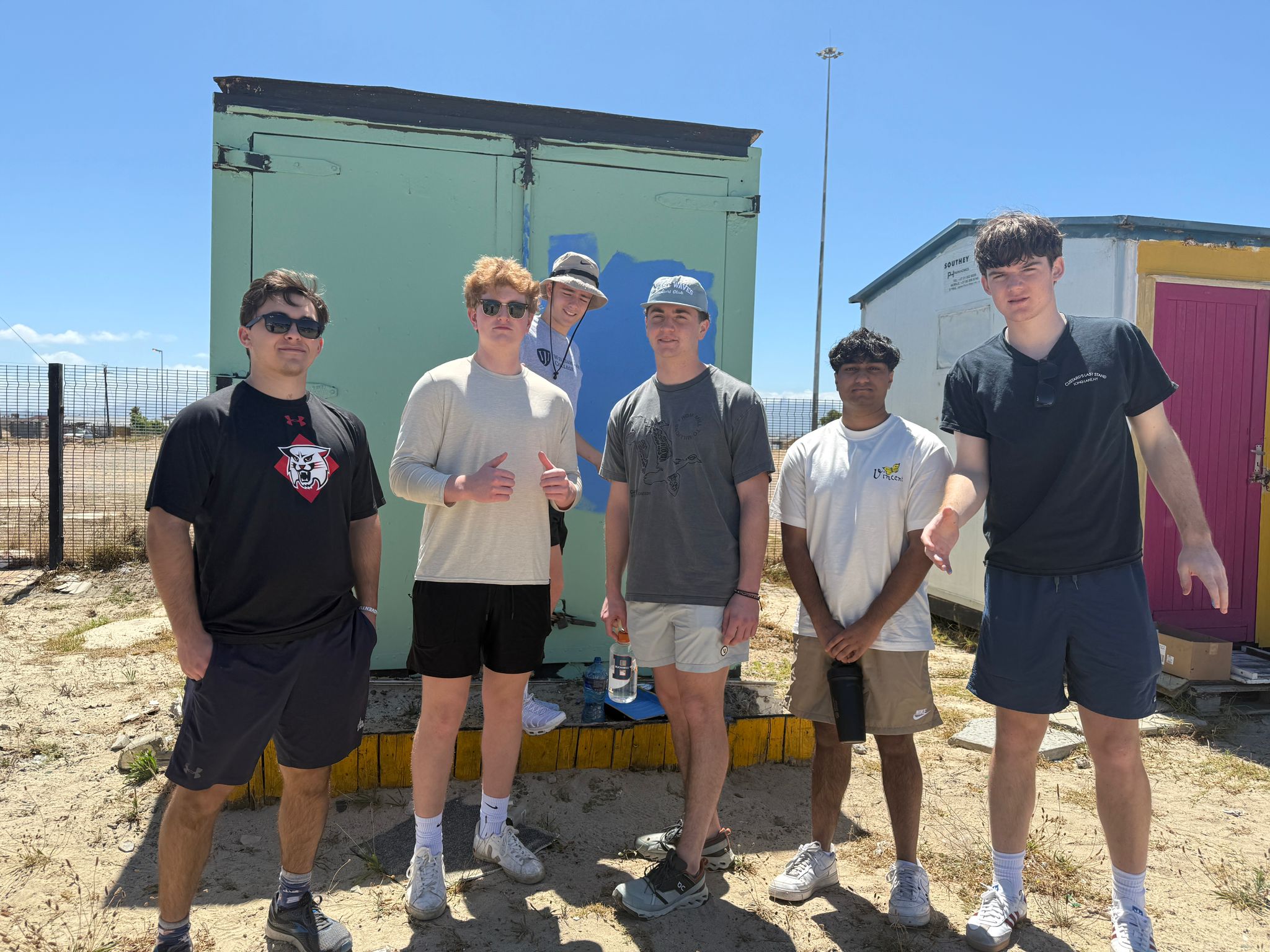 Pictured at far-right with my friends during orientation week in Cape Town.